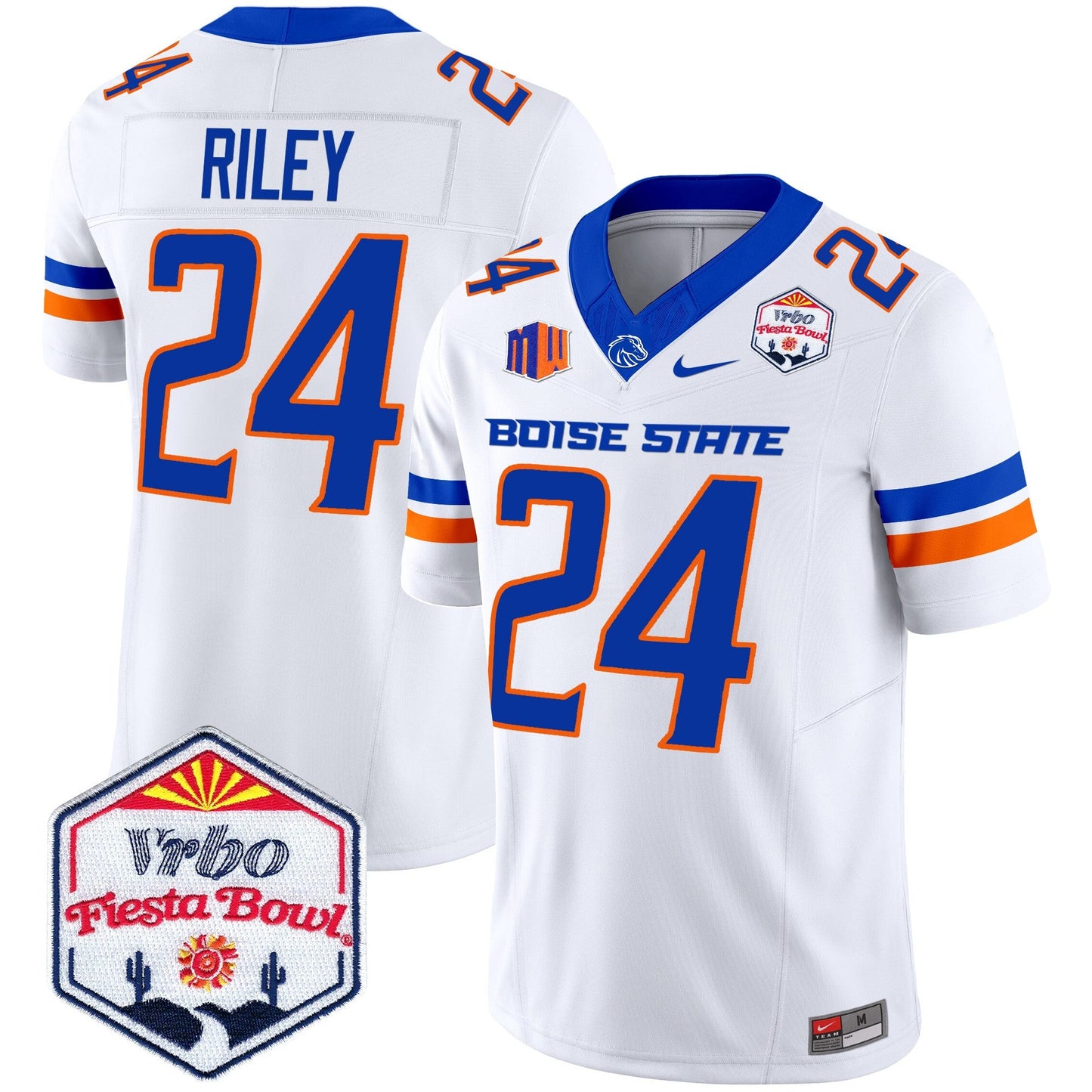 Boise State Broncos 2024 The Fiesta Bowl Patch Vapor Limited Jersey - All Stitched