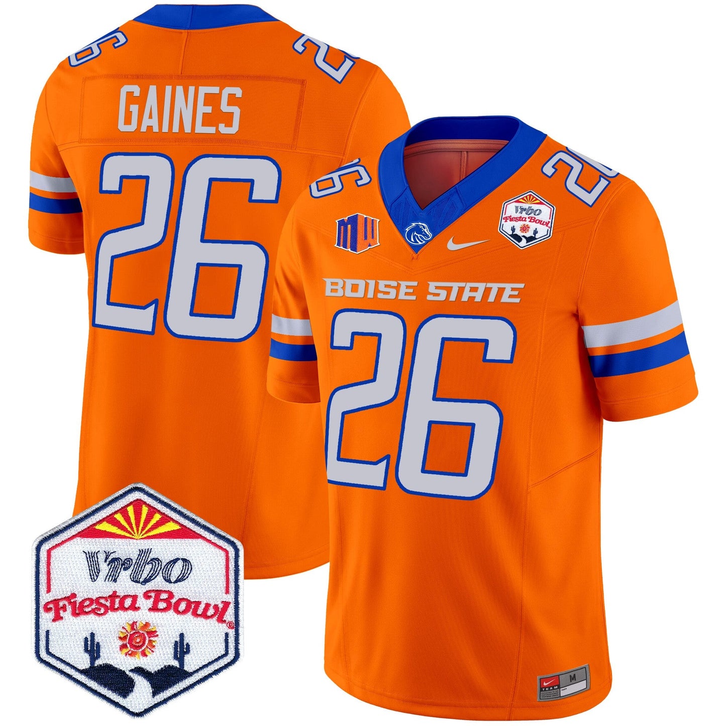 Boise State Broncos 2024 The Fiesta Bowl Patch Vapor Limited Jersey - All Stitched