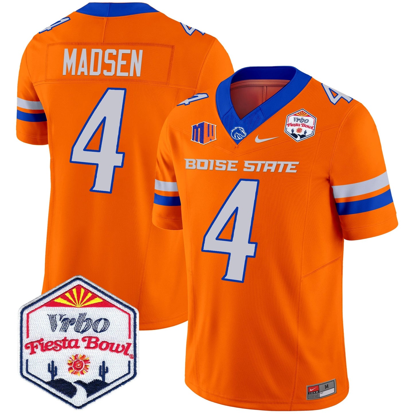 Boise State Broncos 2024 The Fiesta Bowl Patch Vapor Limited Jersey - All Stitched