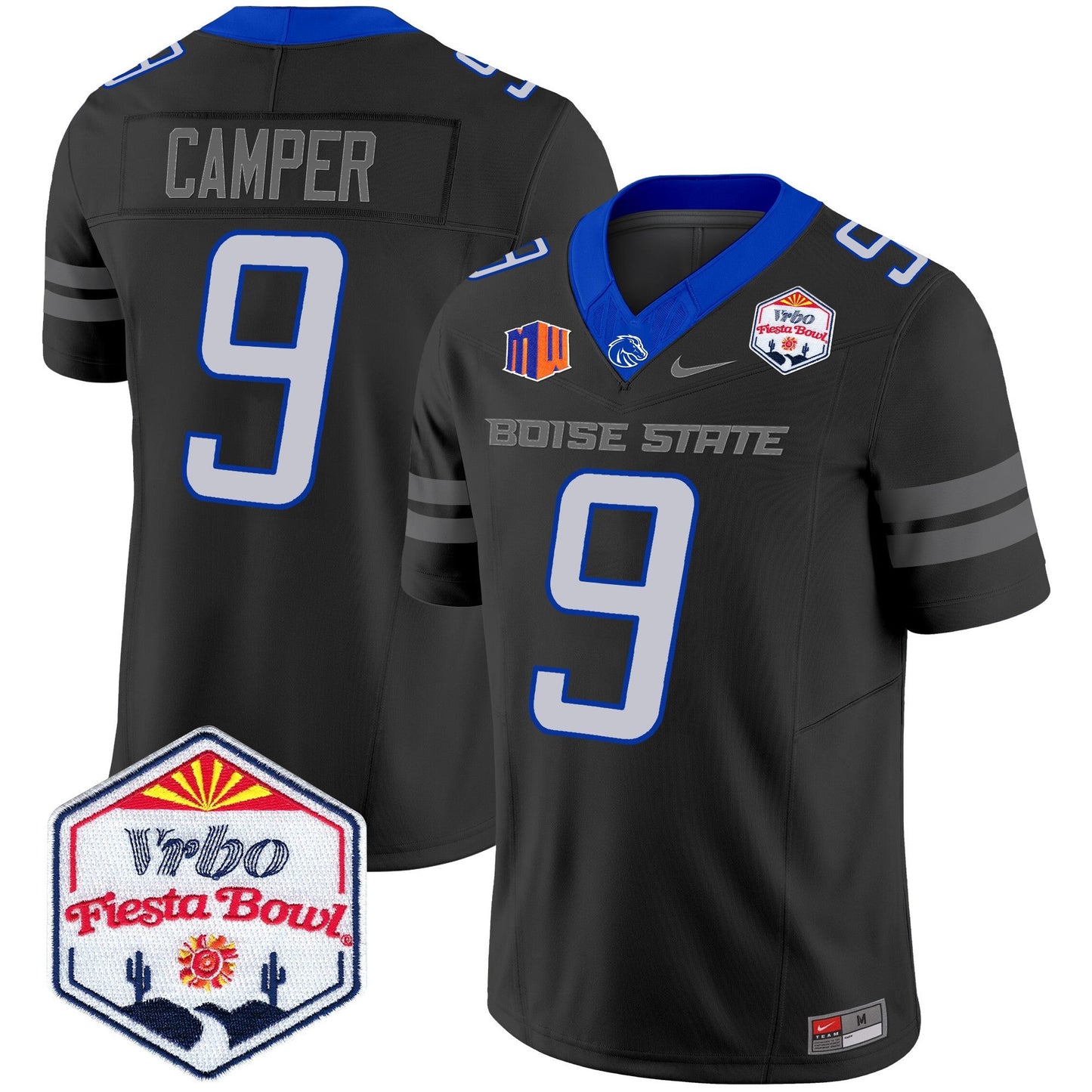 Boise State Broncos 2024 The Fiesta Bowl Patch Vapor Limited Jersey - All Stitched