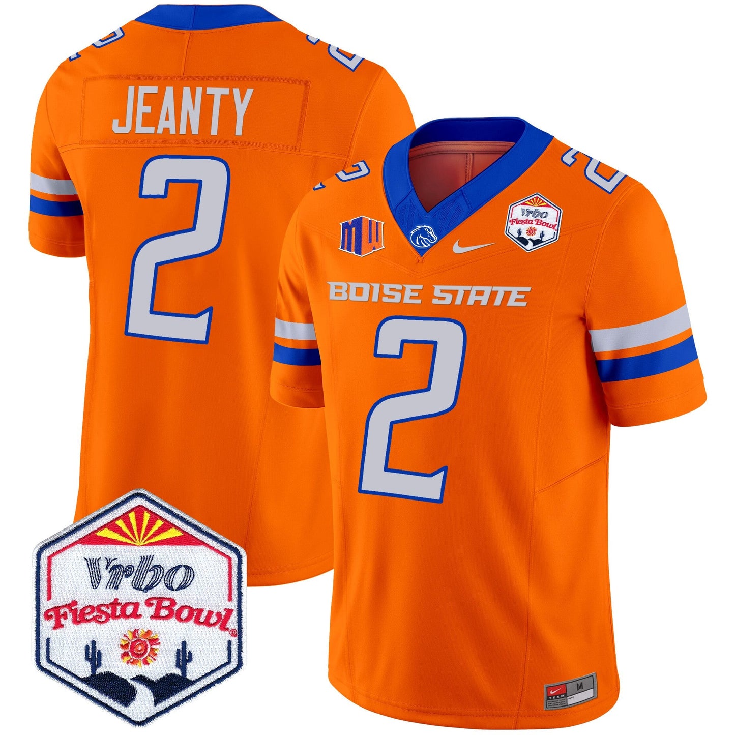 Boise State Broncos 2024 The Fiesta Bowl Patch Vapor Limited Jersey - All Stitched
