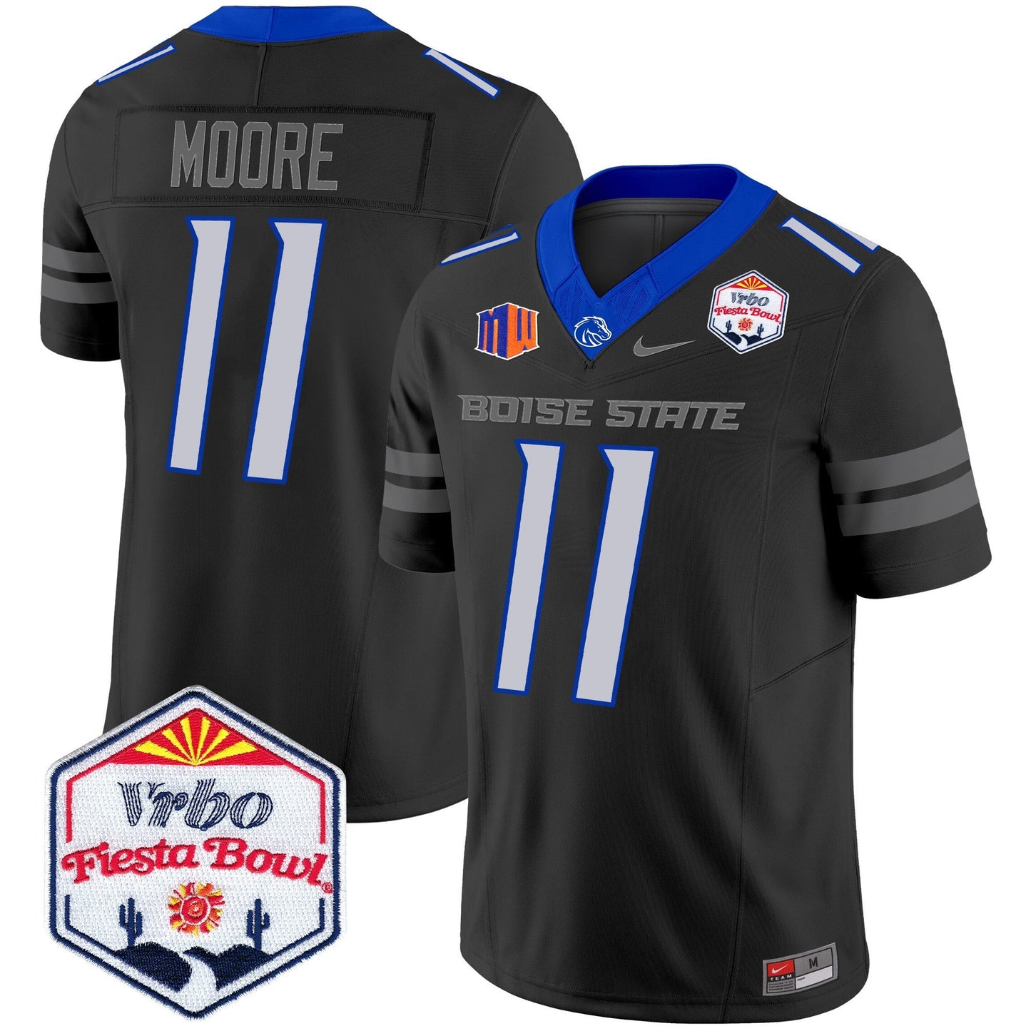 Boise State Broncos 2024 The Fiesta Bowl Patch Vapor Limited Jersey - All Stitched