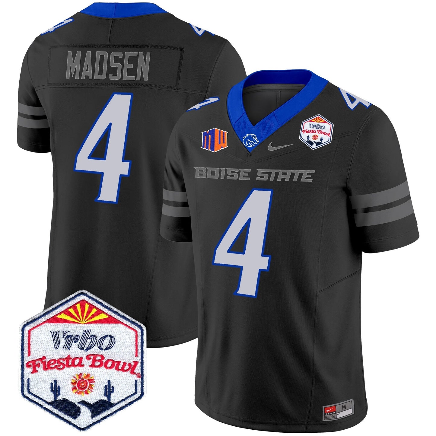 Boise State Broncos 2024 The Fiesta Bowl Patch Vapor Limited Jersey - All Stitched