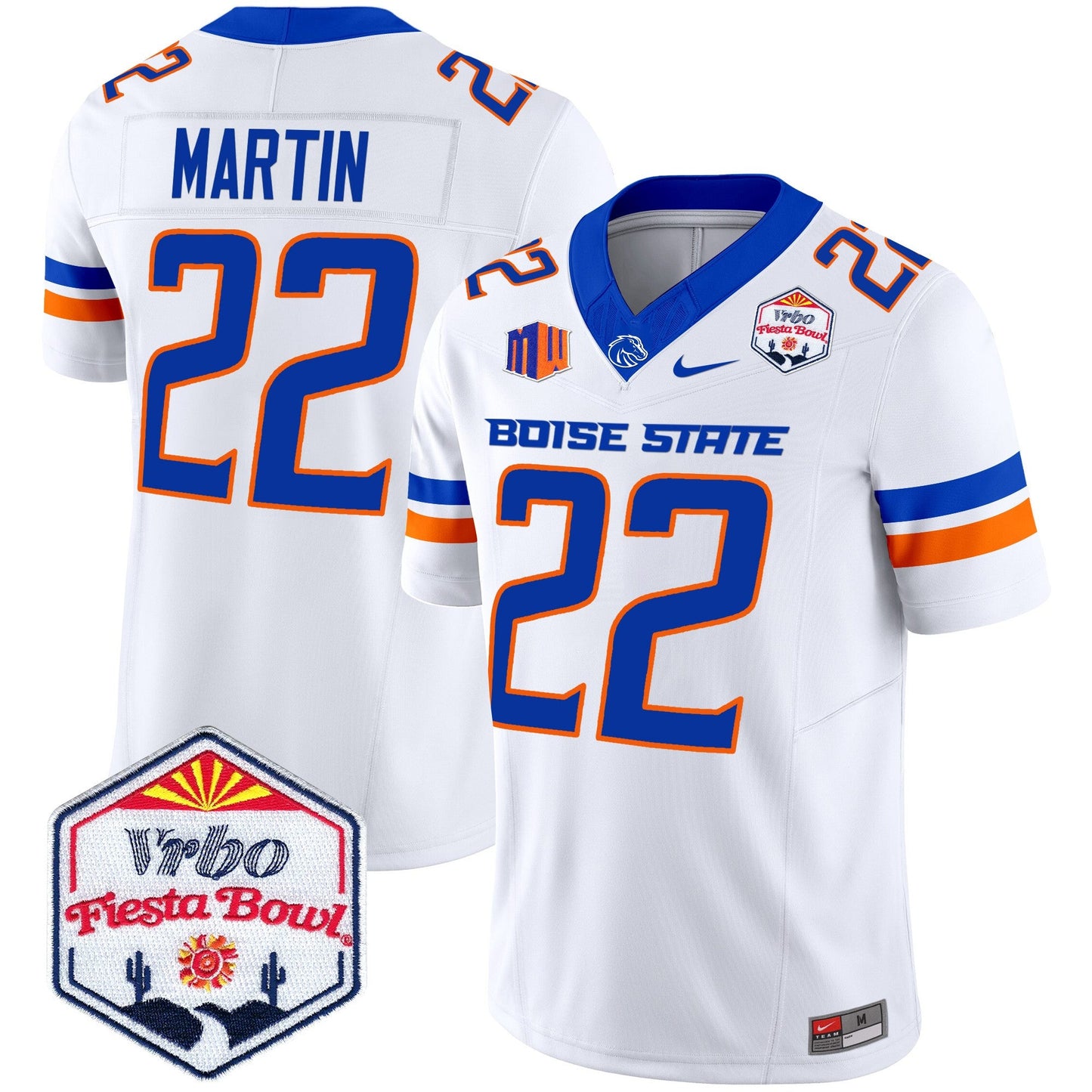 Boise State Broncos 2024 The Fiesta Bowl Patch Vapor Limited Jersey - All Stitched