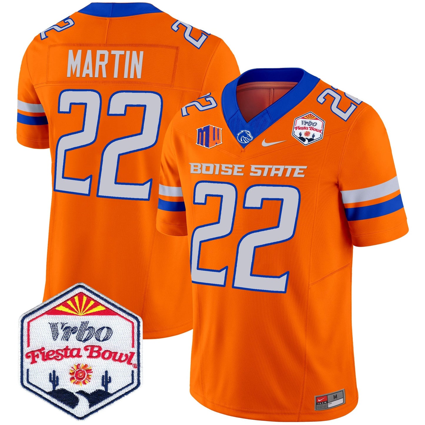 Boise State Broncos 2024 The Fiesta Bowl Patch Vapor Limited Jersey - All Stitched