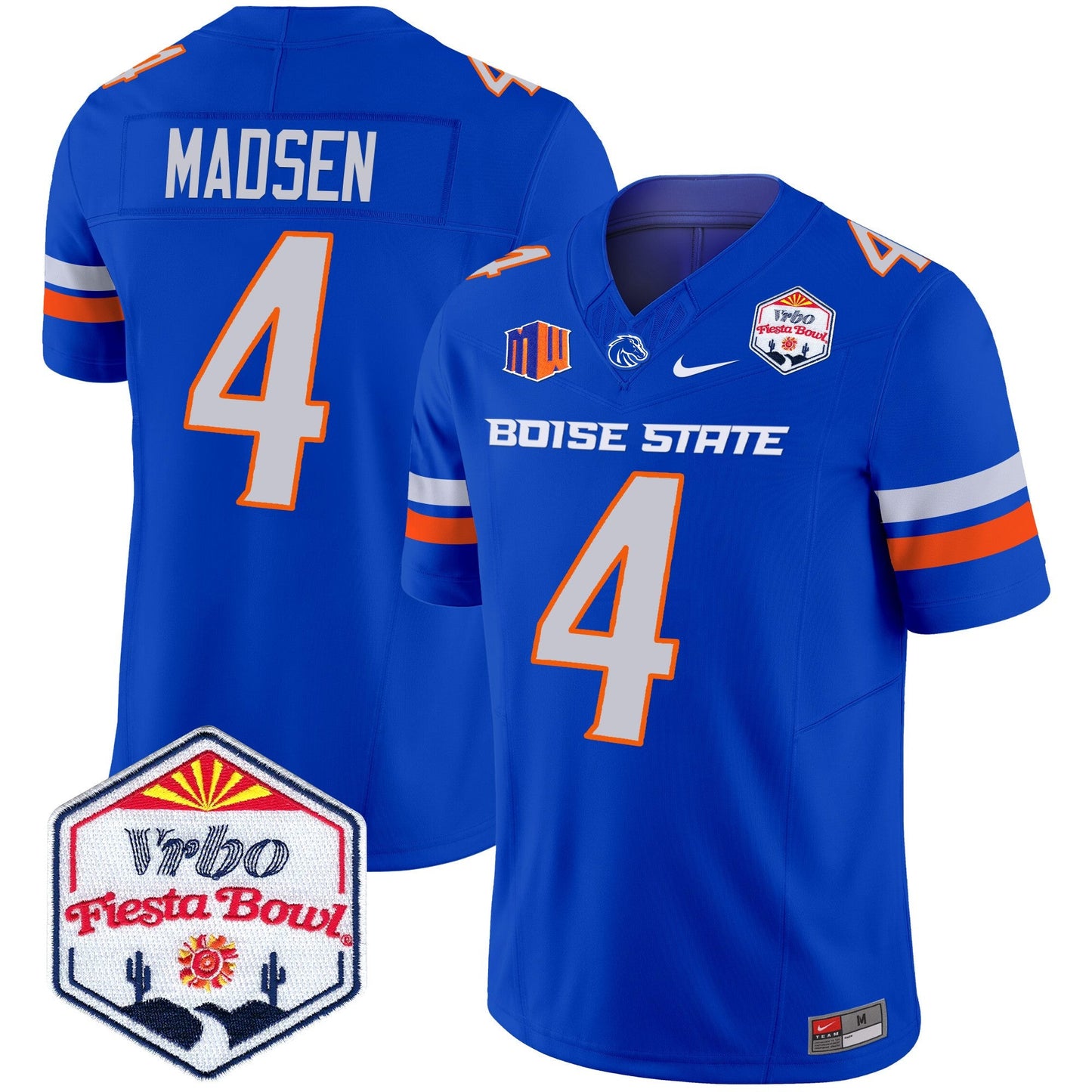 Boise State Broncos 2024 The Fiesta Bowl Patch Vapor Limited Jersey - All Stitched