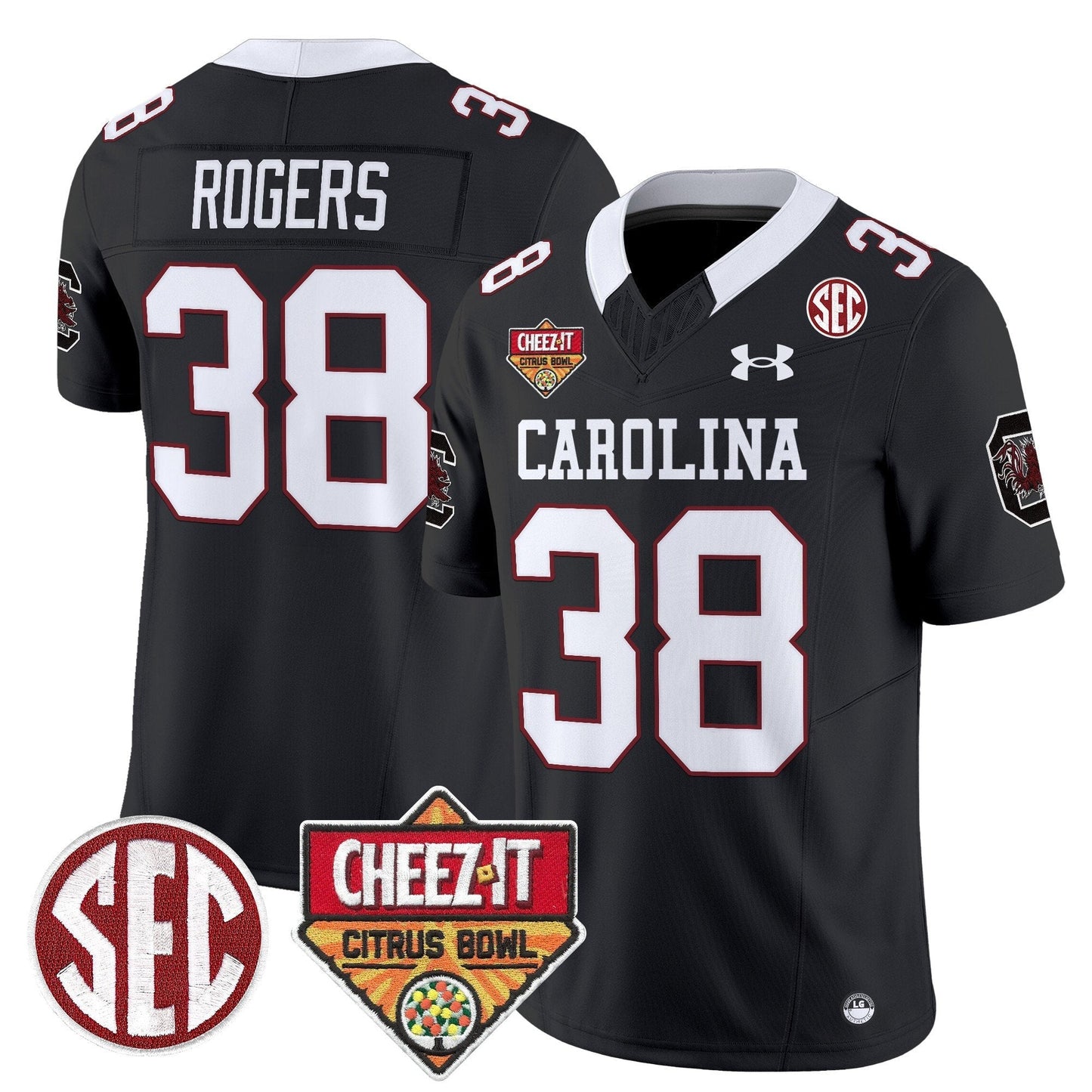 SCAR 1980 Throwback Cheez-It Citrus Bowl Patch Vapor Limited Jersey - All Stitched