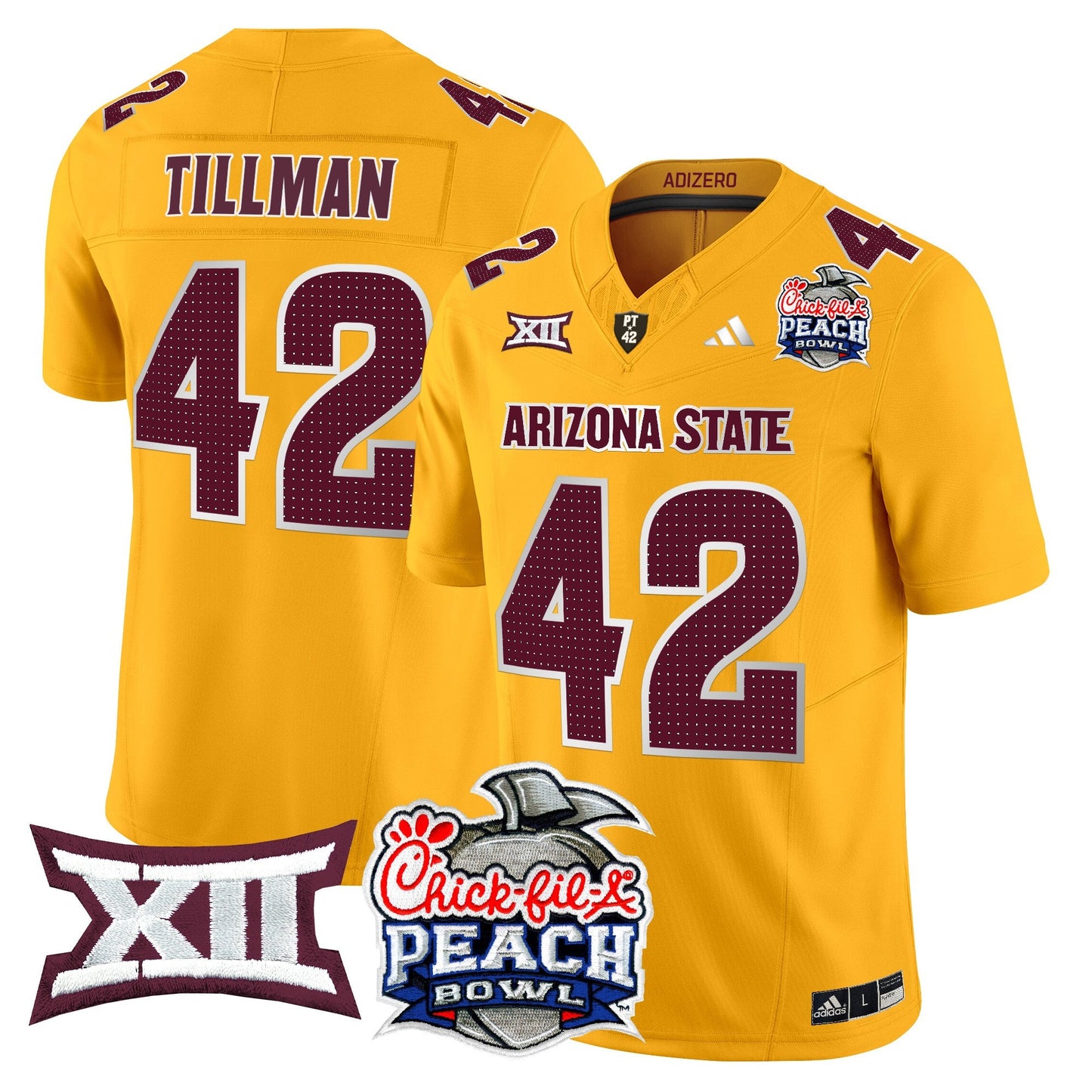 Arizona State Sun Devils 2025 Peach Bowl Vapor Limited Jersey - All Stitched