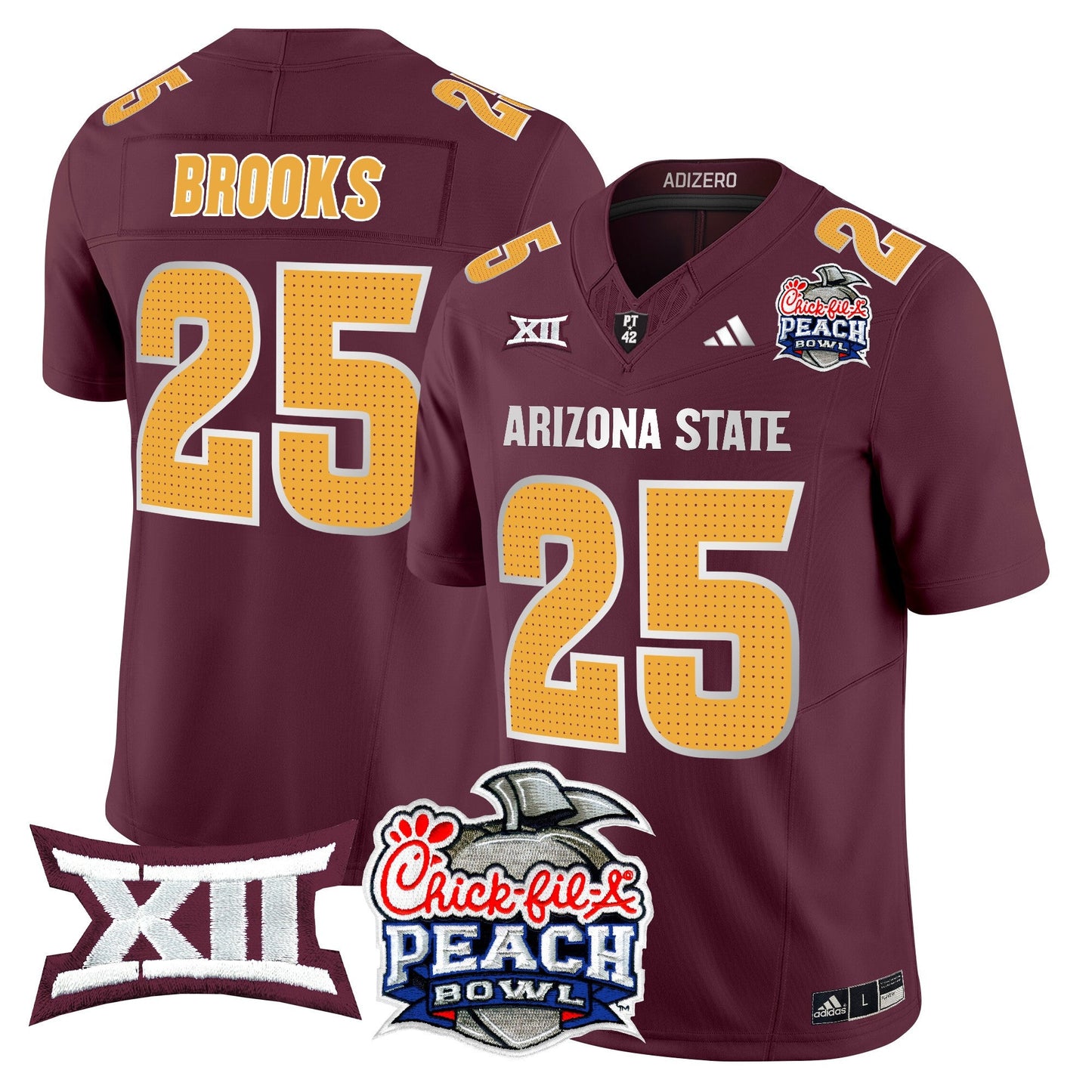 Arizona State Sun Devils 2025 Peach Bowl Vapor Limited Jersey - All Stitched