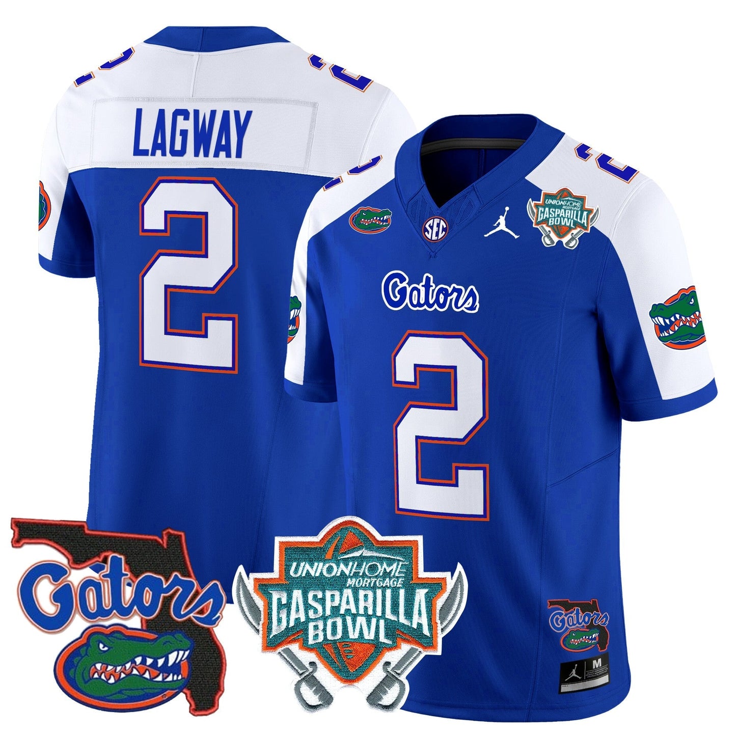 UF 2025 Gasparilla Bowl Patch Vapor Limited Jersey - All Stitched