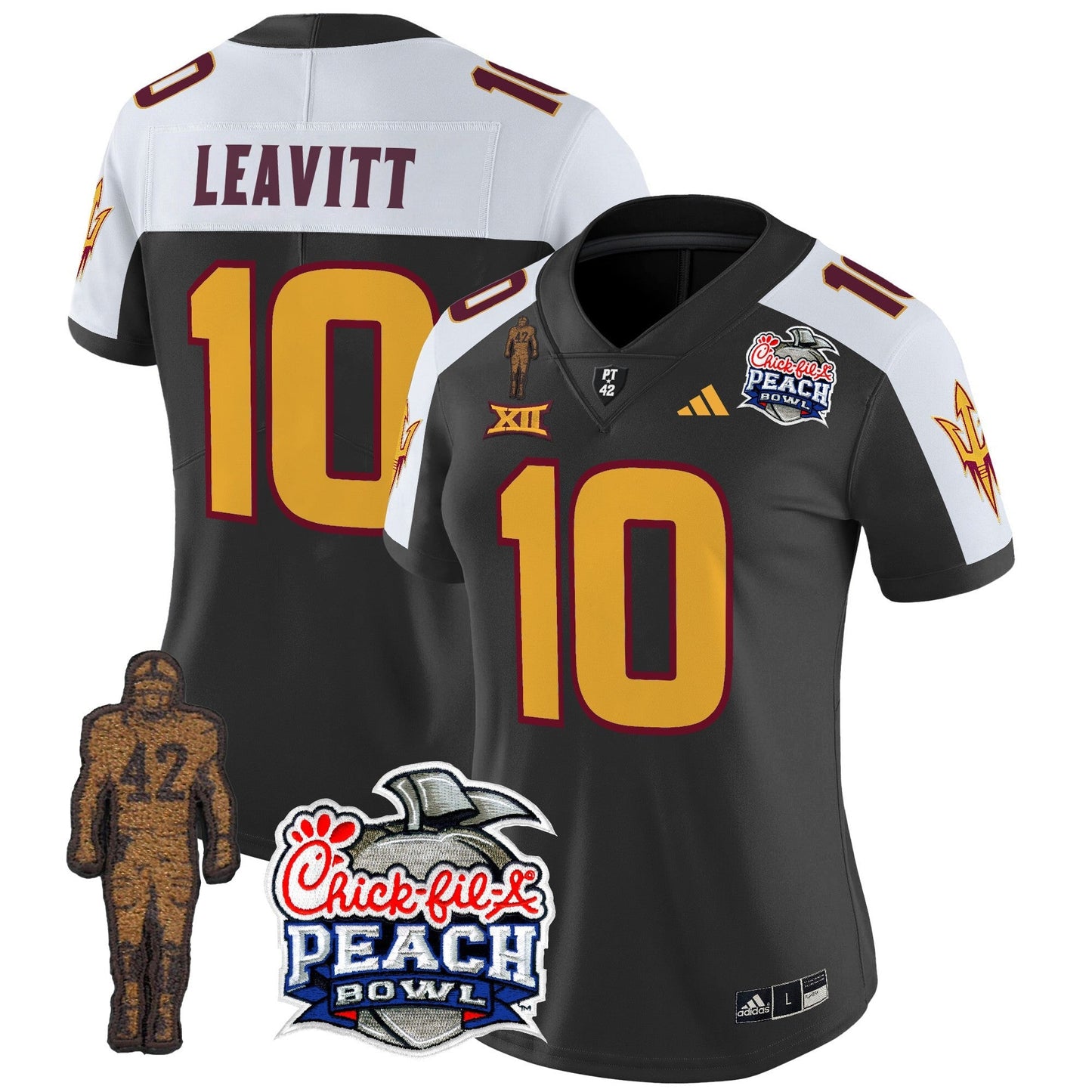Women's Sun Devils Pat Tillman & Peach Bowl Patch Vapor Limited Jersey - All Stitched