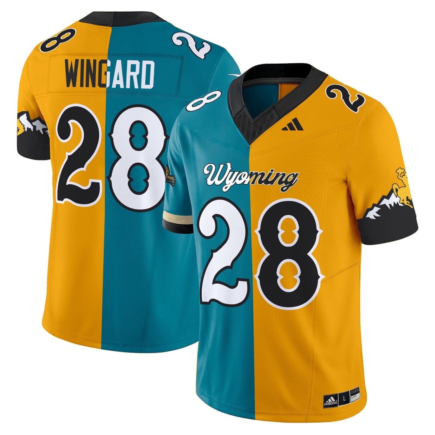 Wyoming Cowboys Split Vapor Limited Jersey - All Stitched