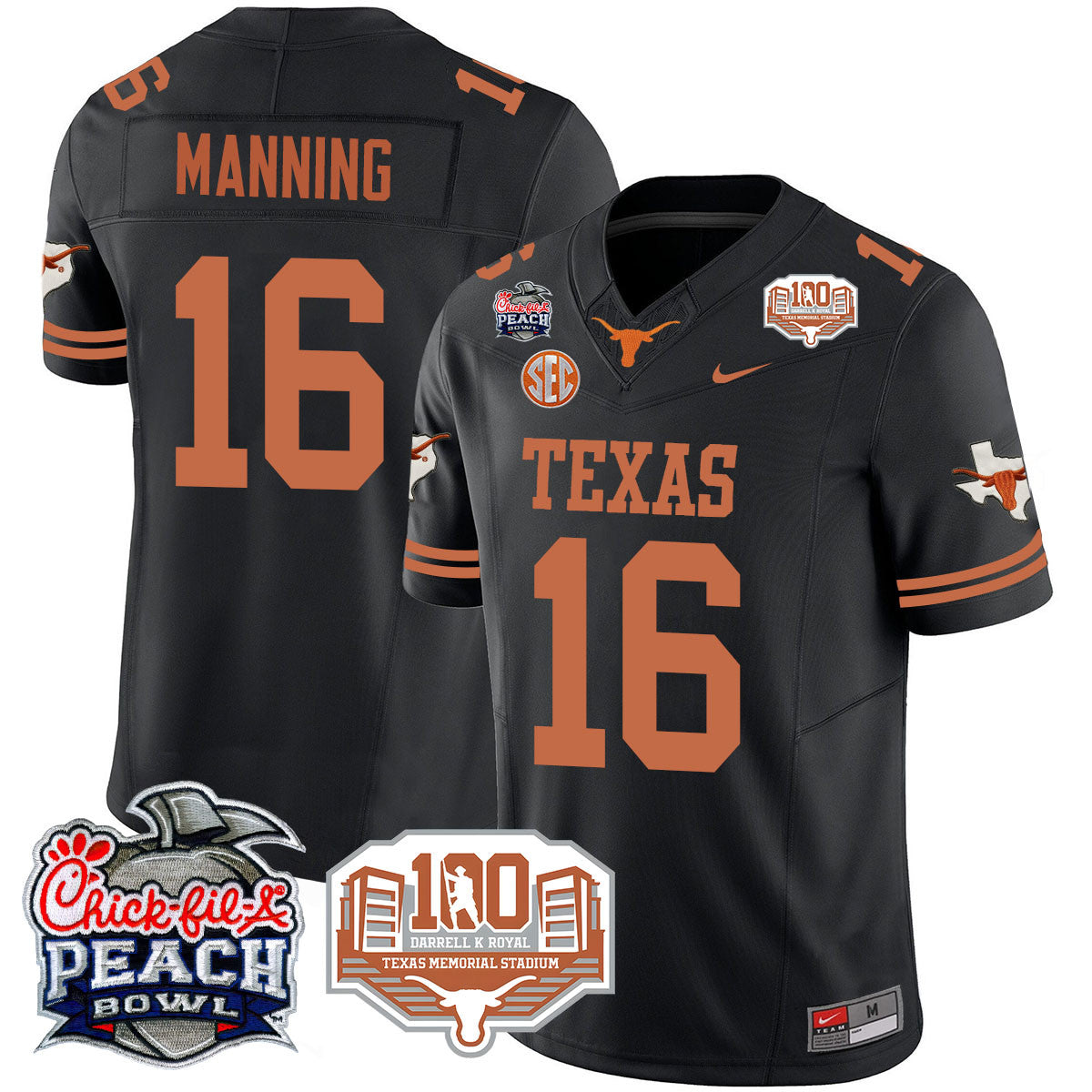 TEX 2024 Chick-fil-A Peach Bowl Jersey - All Stitched