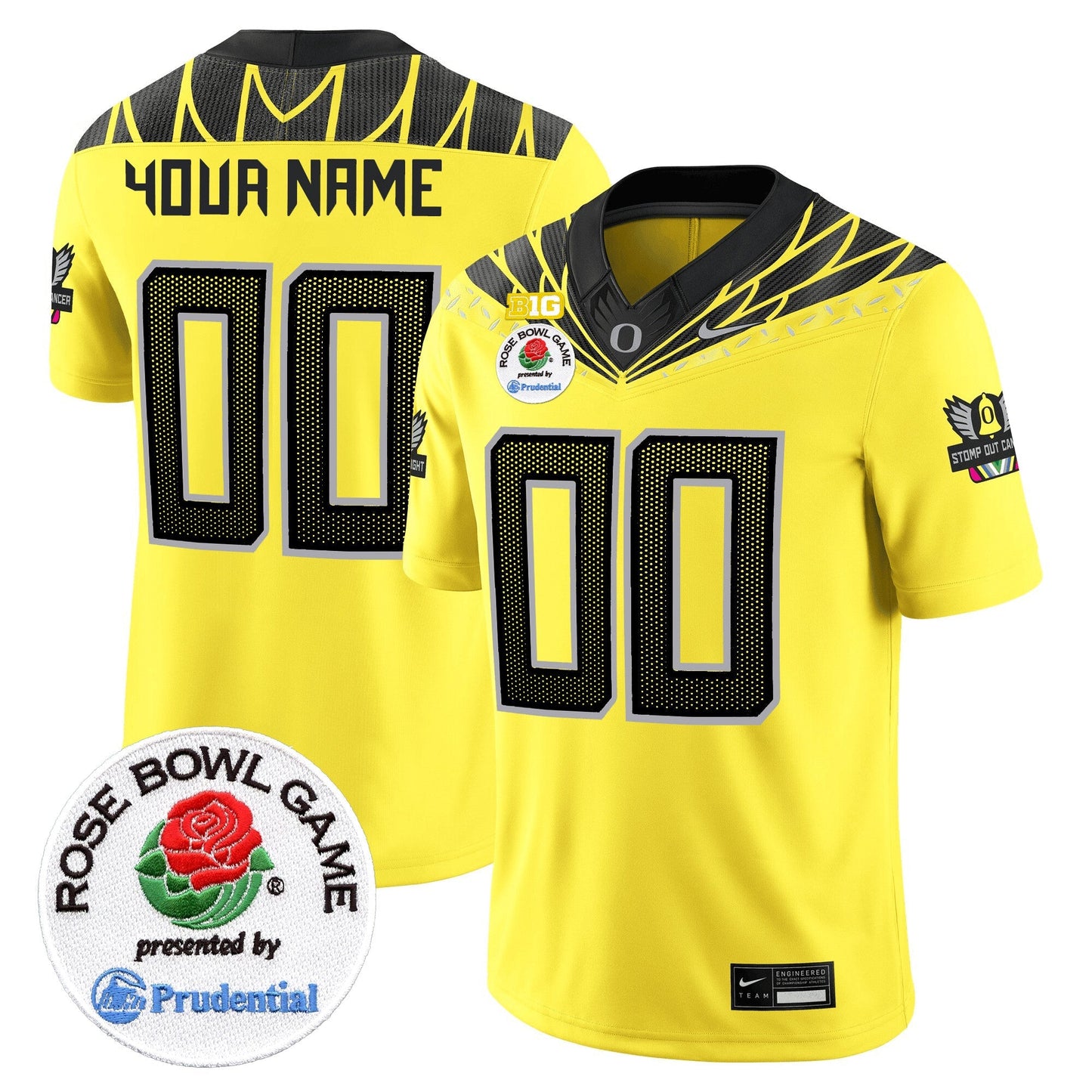 ORE Rose Bowl Patch Vapor Limited Custom Jersey V2 - All Stitched