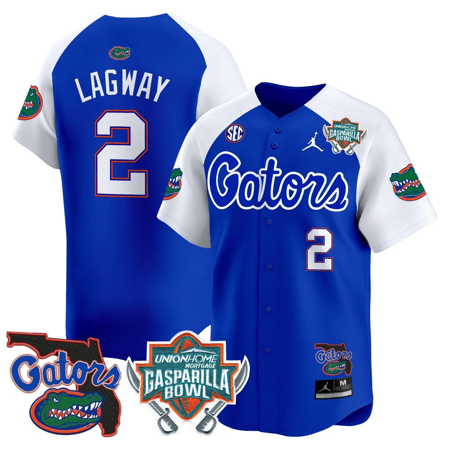 UF 2024 Gasparilla Bowl Patch Vapor Premier Limited Jersey - All Stitched