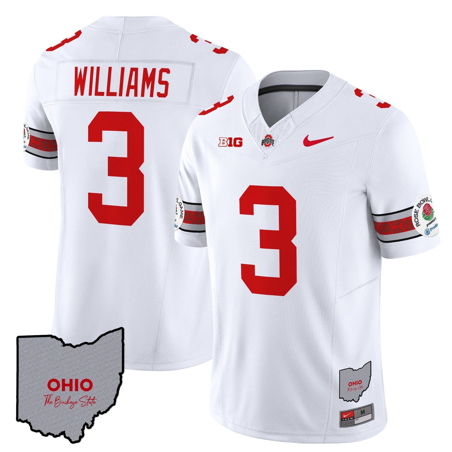 OSU Rose Bowl Vapor Limited Jersey V3 - Stitched