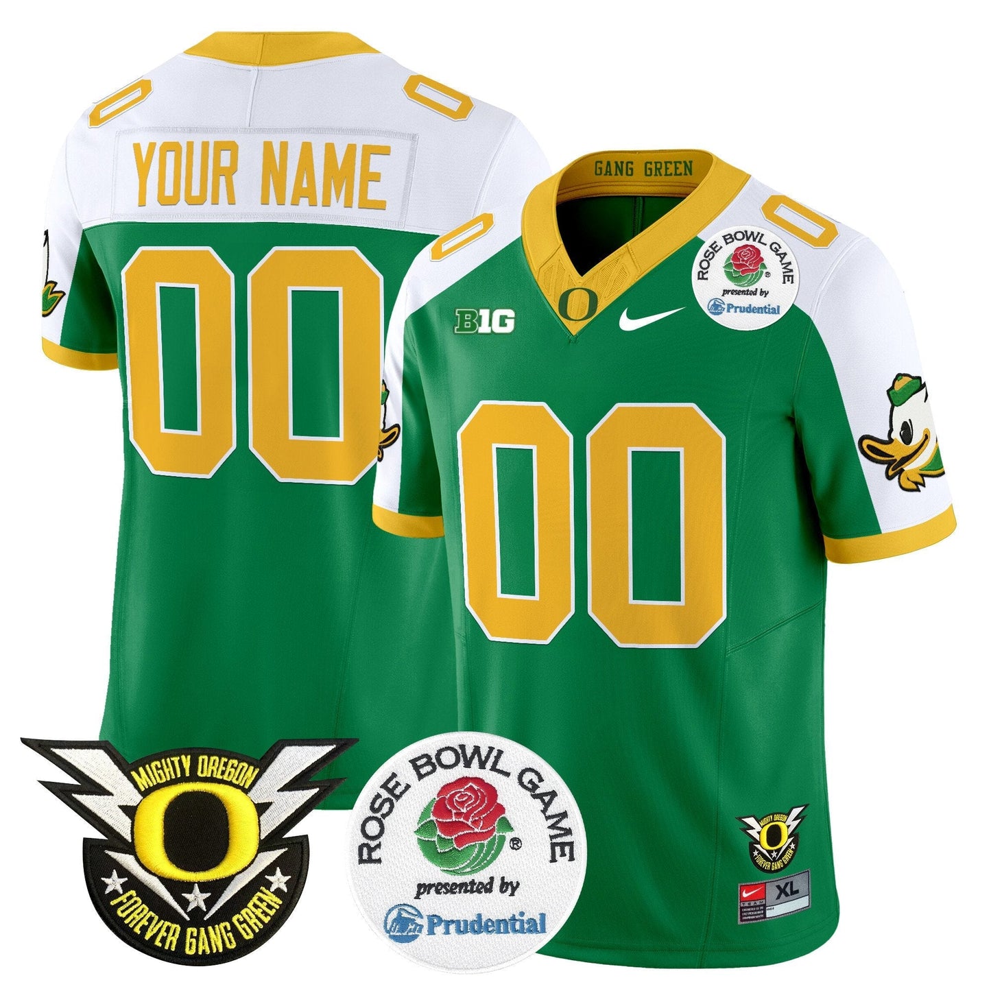 ORE 2024 Rose Bowl Vapor Limited Custom Jersey - All Stitched