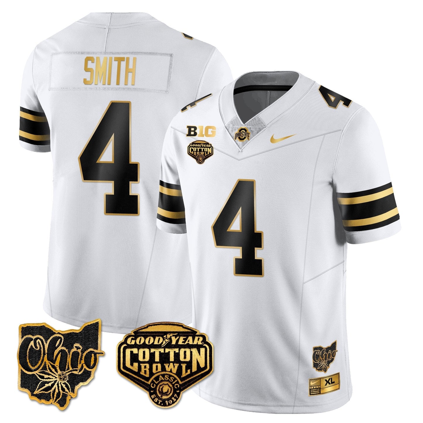 OSU 2024 Cotton Bowl Classic Jersey Gold - All Stitched