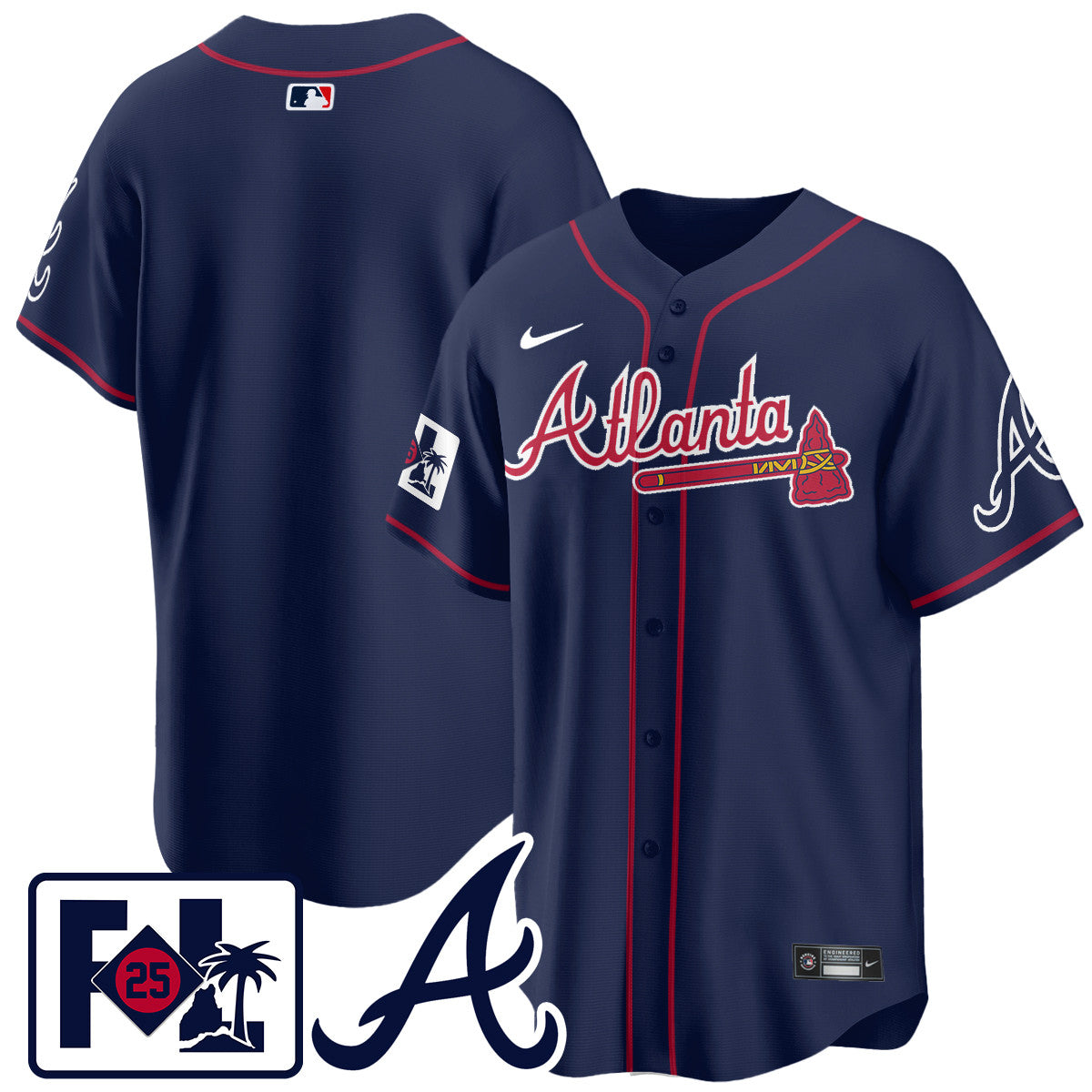 Atlanta Braves 2025 Spring Training Jersey - All Stitched