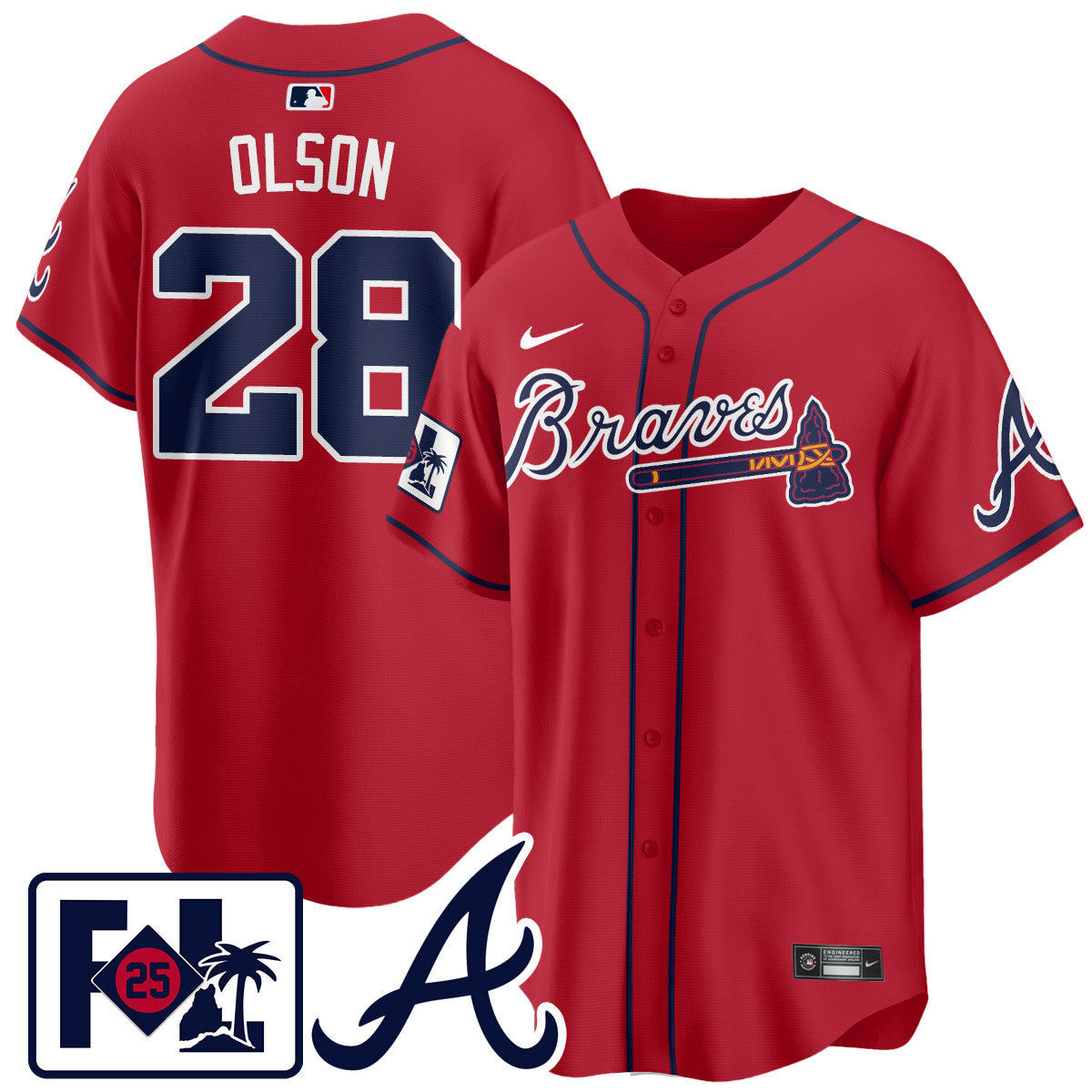 Atlanta Braves 2025 Spring Training Jersey - All Stitched
