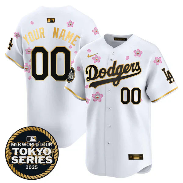 Dodgers Tokyo Series 2025 Vapor Premier Limited Custom Jersey - Stitched