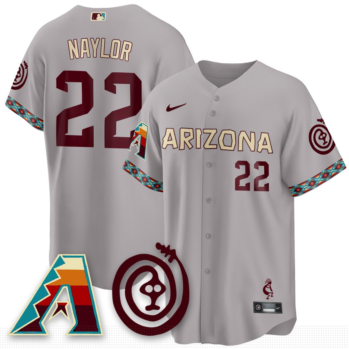 Men's Arizona Diamondbacks City Connect Concept Jersey V2 - All Stitched