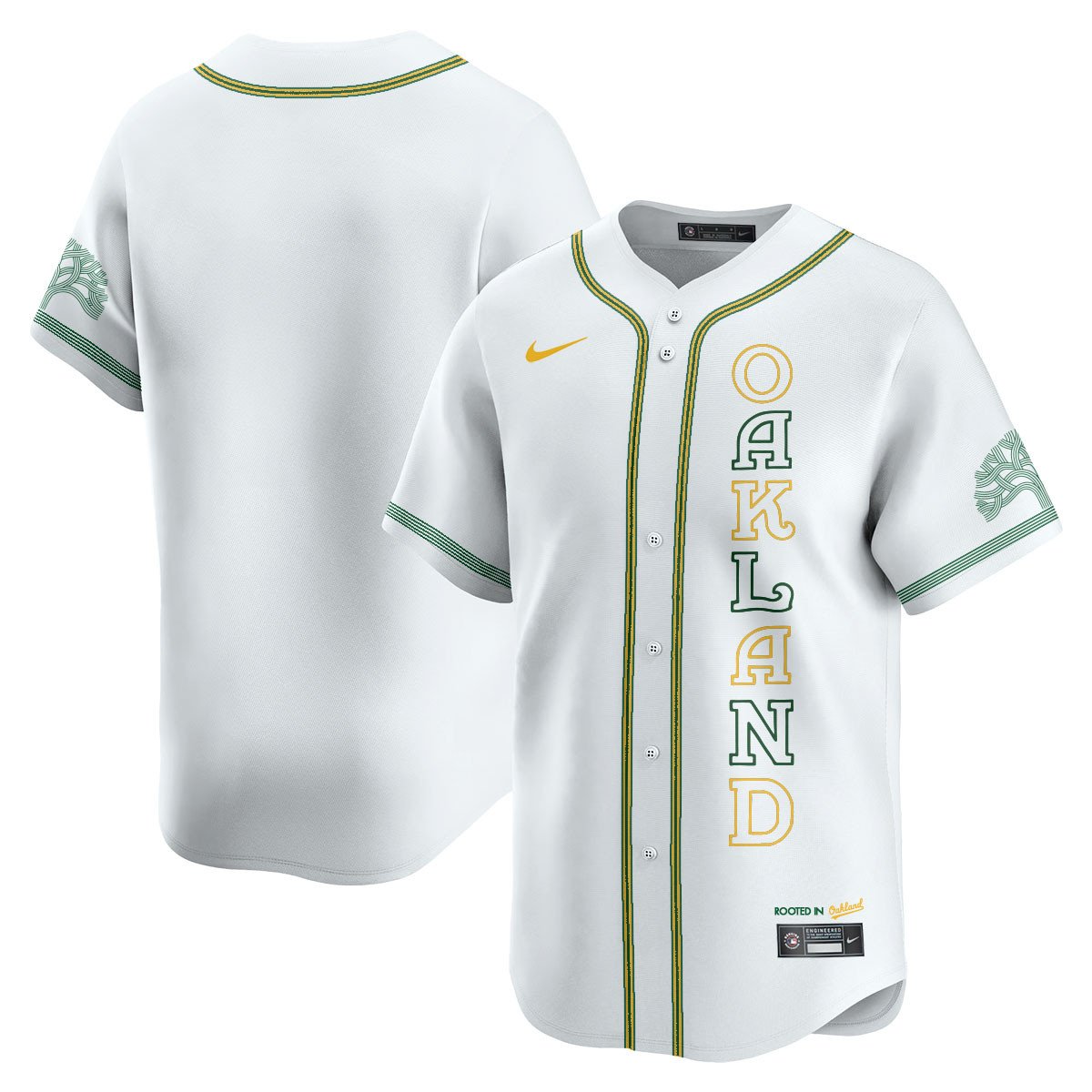 Men's Oakland Athletics City Connect Concept Jersey - All Stitched