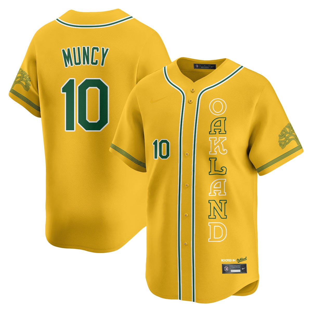 Men's Oakland Athletics City Connect Concept Jersey - All Stitched