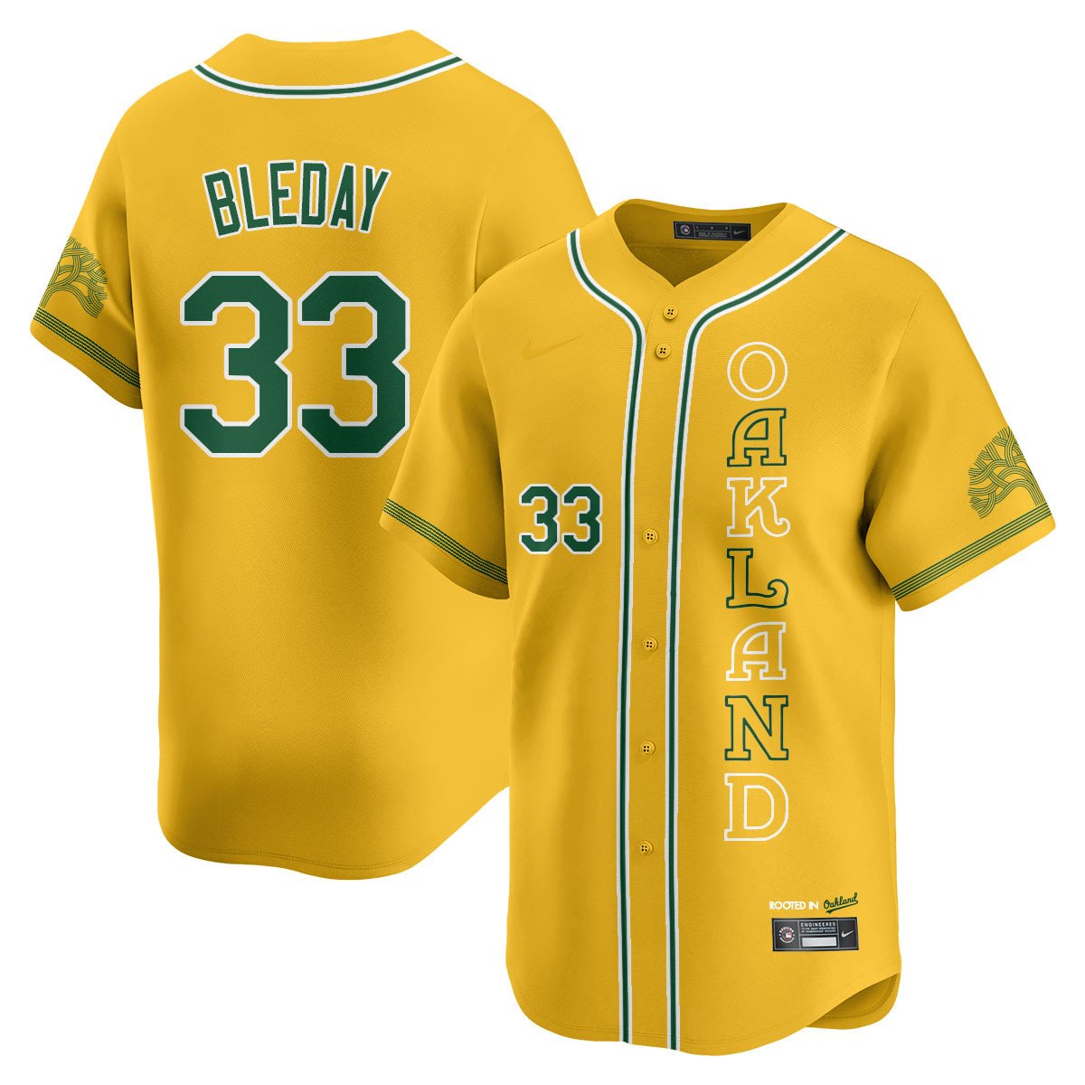 Men's Oakland Athletics City Connect Concept Jersey - All Stitched