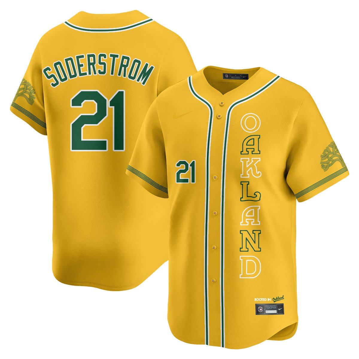 Men's Oakland Athletics City Connect Concept Jersey - All Stitched