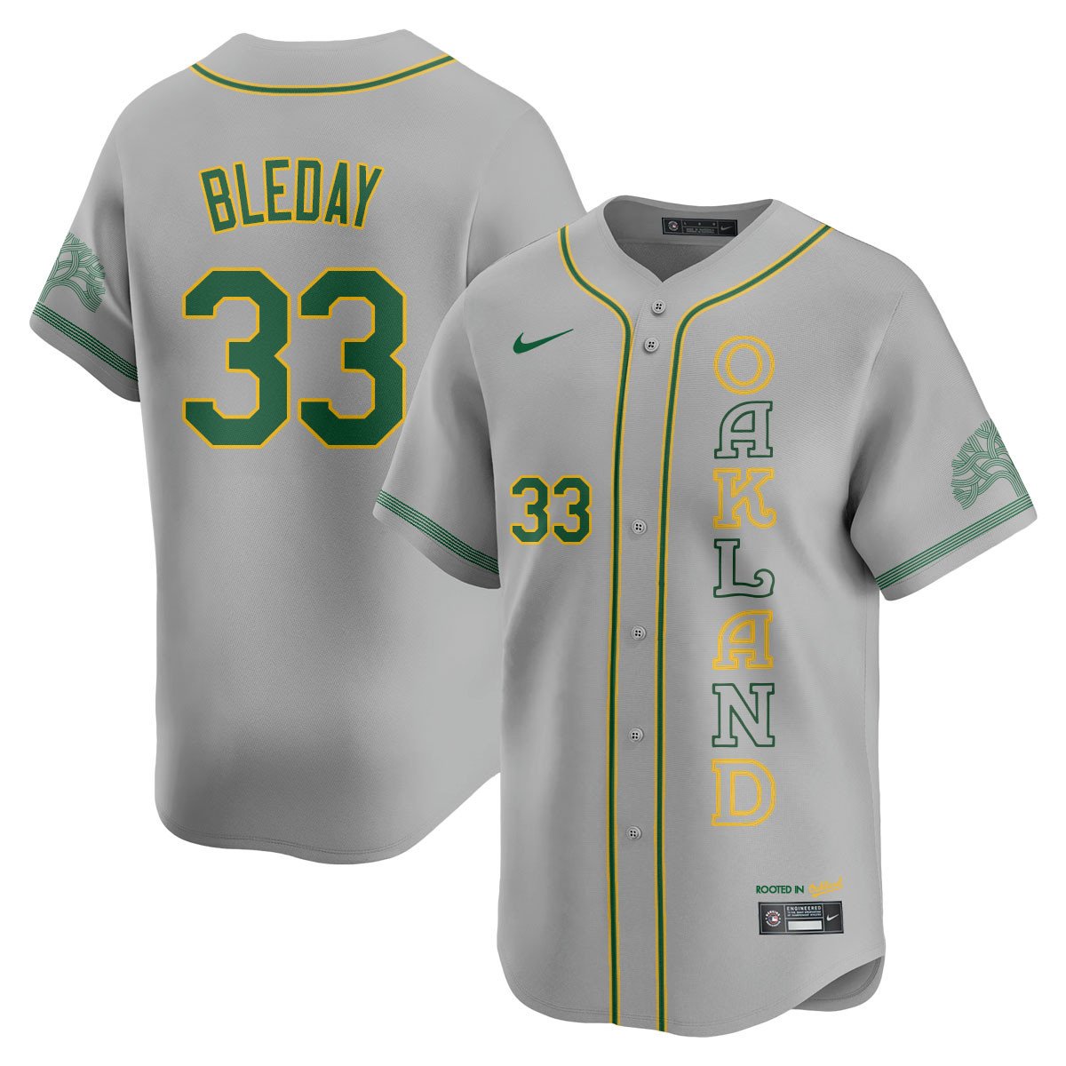 Men's Oakland Athletics City Connect Concept Jersey - All Stitched