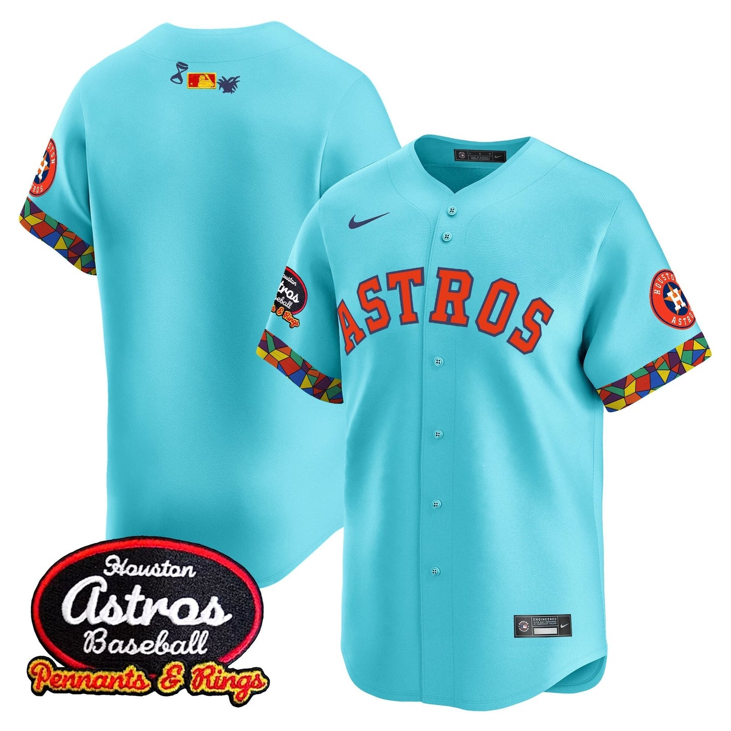 Men's Houston Astros x El Tiempo Cantina Vapor Premier Limited Jersey - All Stitched