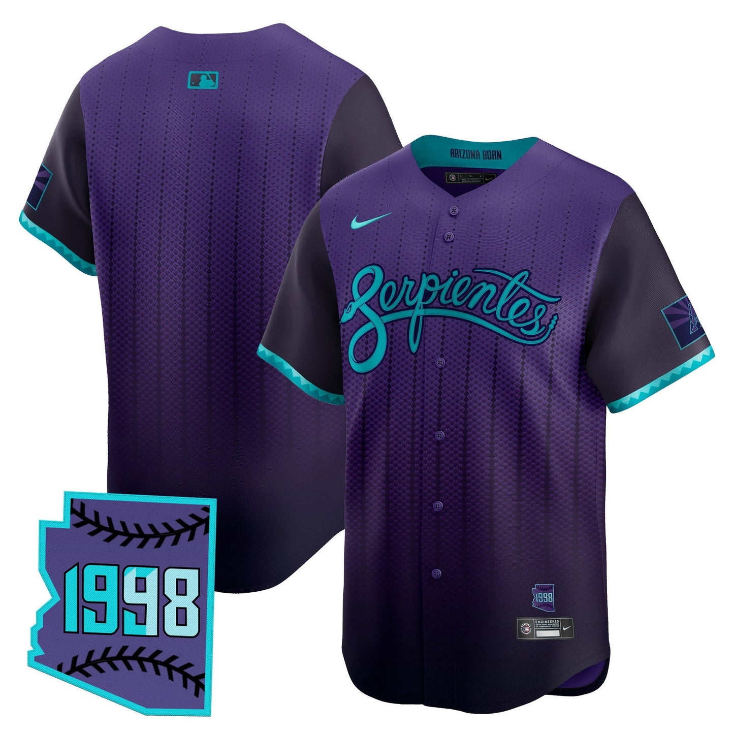 Men's Arizona Diamondbacks 2025 City Connect Vapor Premier Limited Jersey V2 - Stitched