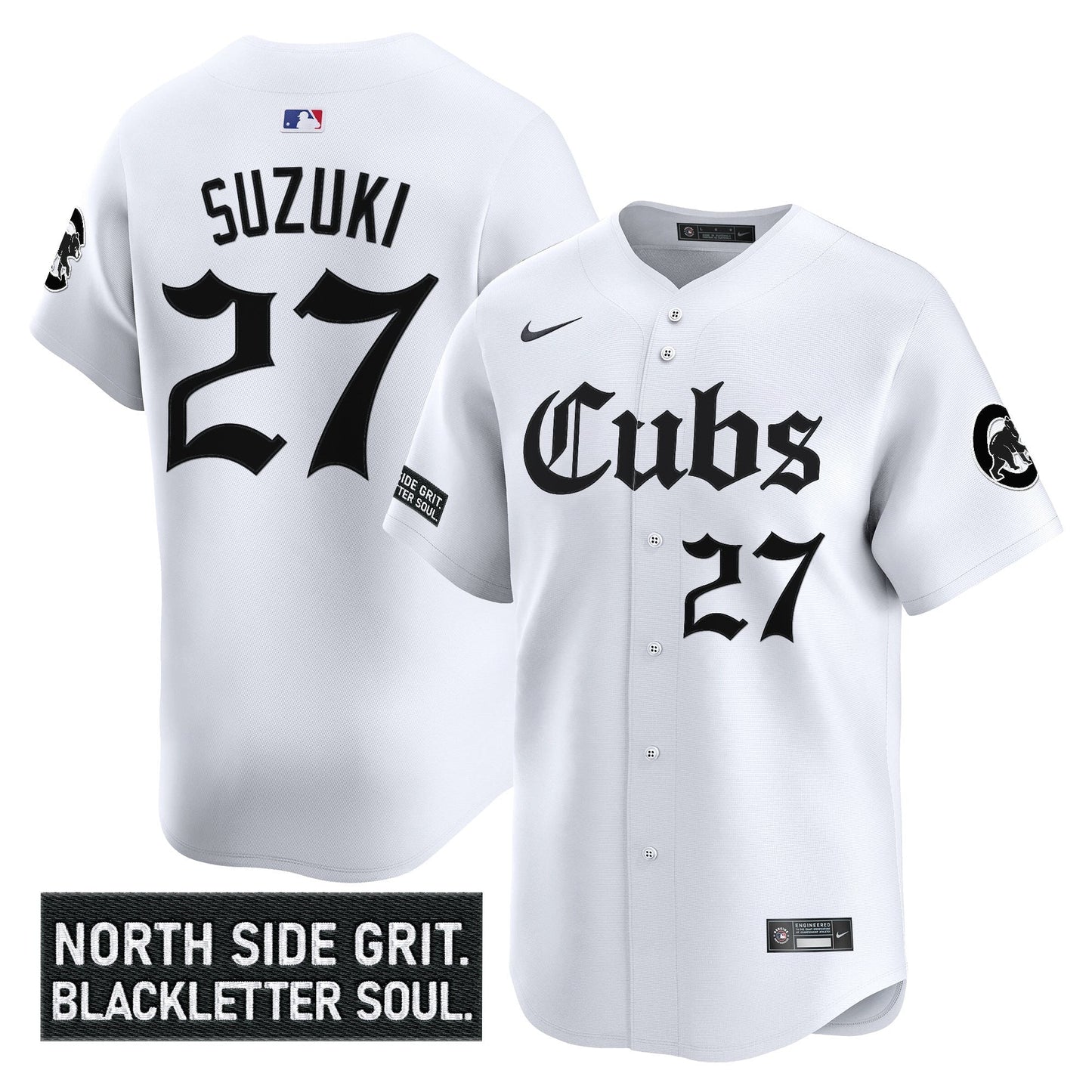 Men's Chicago Cubs 'Gothic North Side Edition' Vapor Premier Limited Jersey - All Stitched