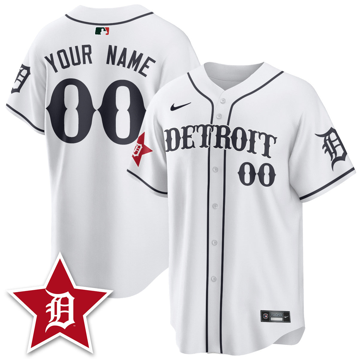 Custom Detroit Tigers Black In Baseball Style Limited Jersey - All Stitched