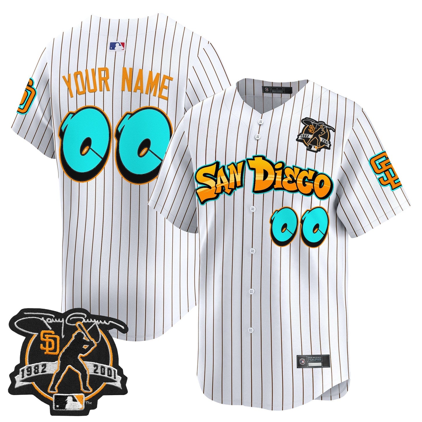San Diego Padres 'Graffiti Barrio Edition' Vapor Premier Limited Custom Jersey - All Stitched