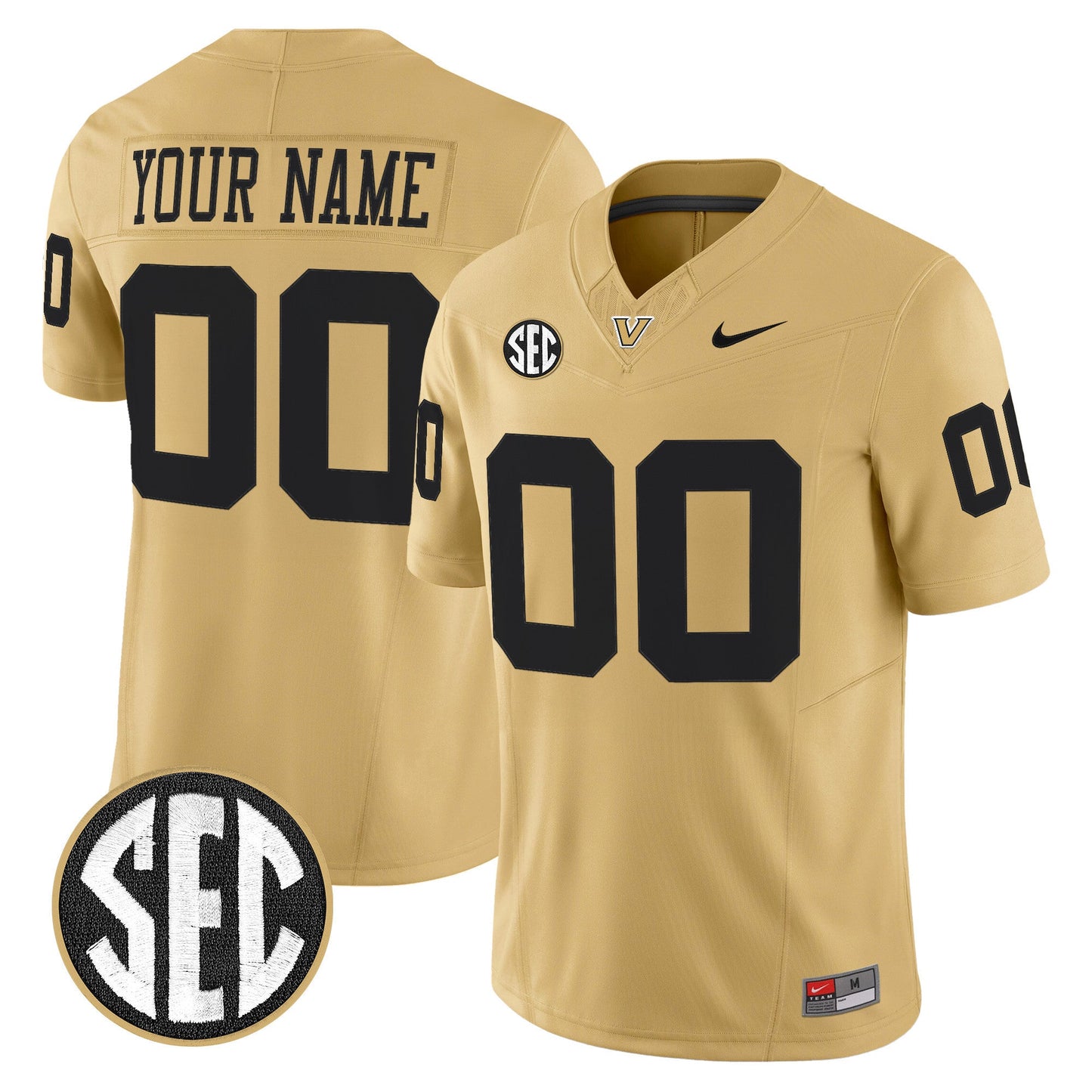 Vanderbilt Commodores 2025 Vapor Limited Custom Jersey - All Stitched