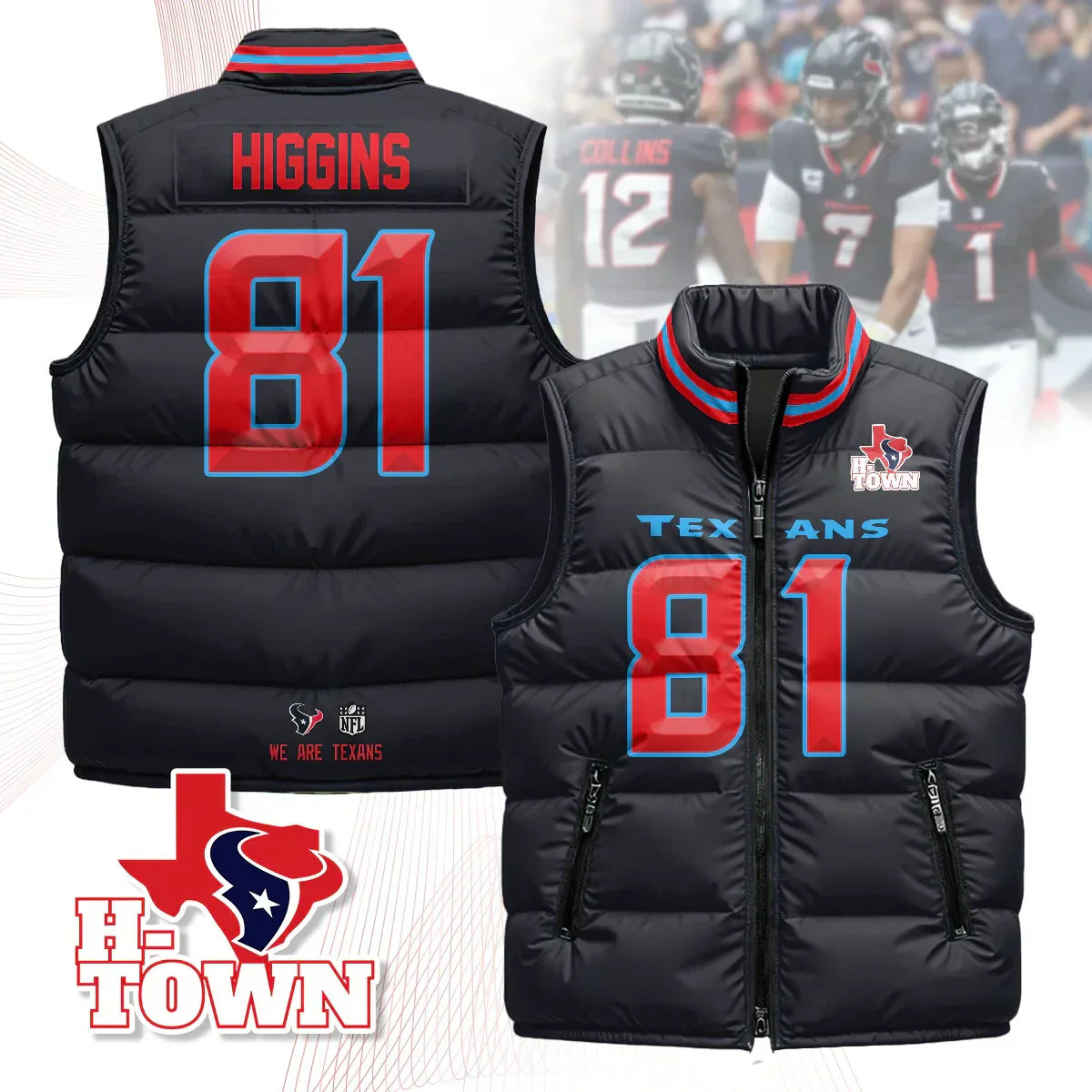 Houston Texans Unisex Puffer Vest
