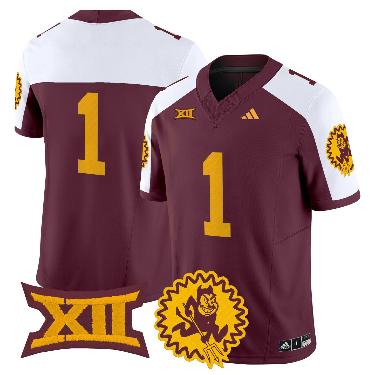 Men's Arizona State Sun Devils 1975 Throwback Vapor Limited Jersey - All Stitched