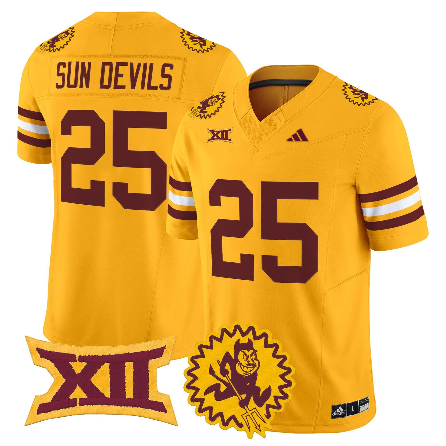 Men's Arizona State Sun Devils 1975 Throwback Vapor Limited Jersey - All Stitched