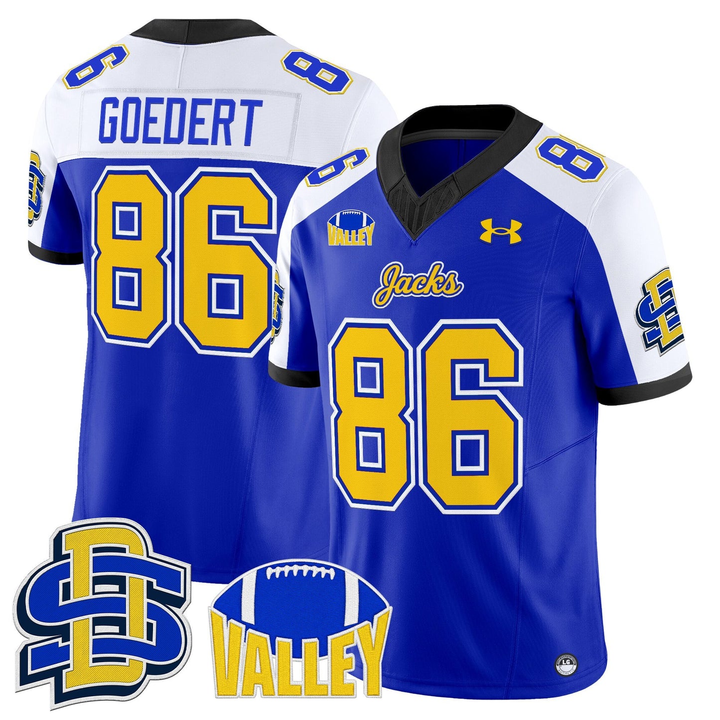Men's South Dakota State Jackrabbits 2025 Vapor Limited Jersey - All Stitched