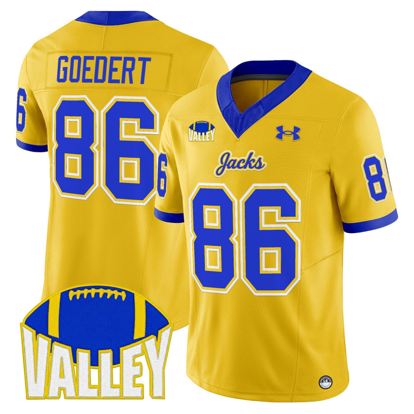 Men's South Dakota State Jackrabbits 2025 Vapor Limited Jersey - All Stitched