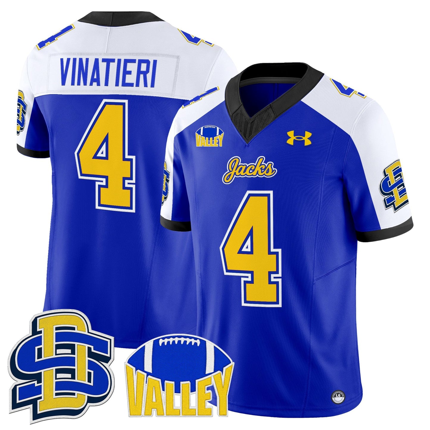 Men's South Dakota State Jackrabbits 2025 Vapor Limited Jersey - All Stitched