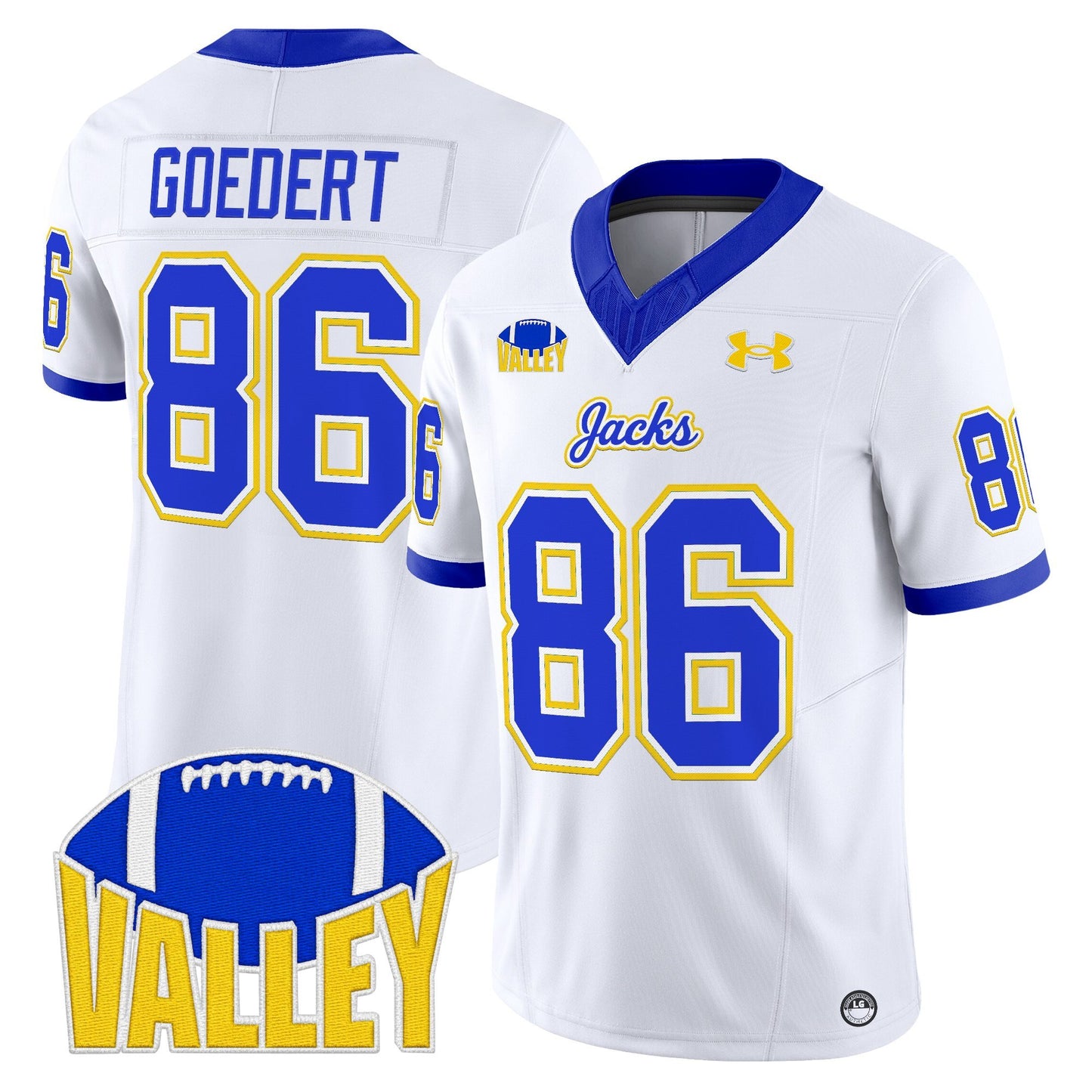 Men's South Dakota State Jackrabbits 2025 Vapor Limited Jersey - All Stitched