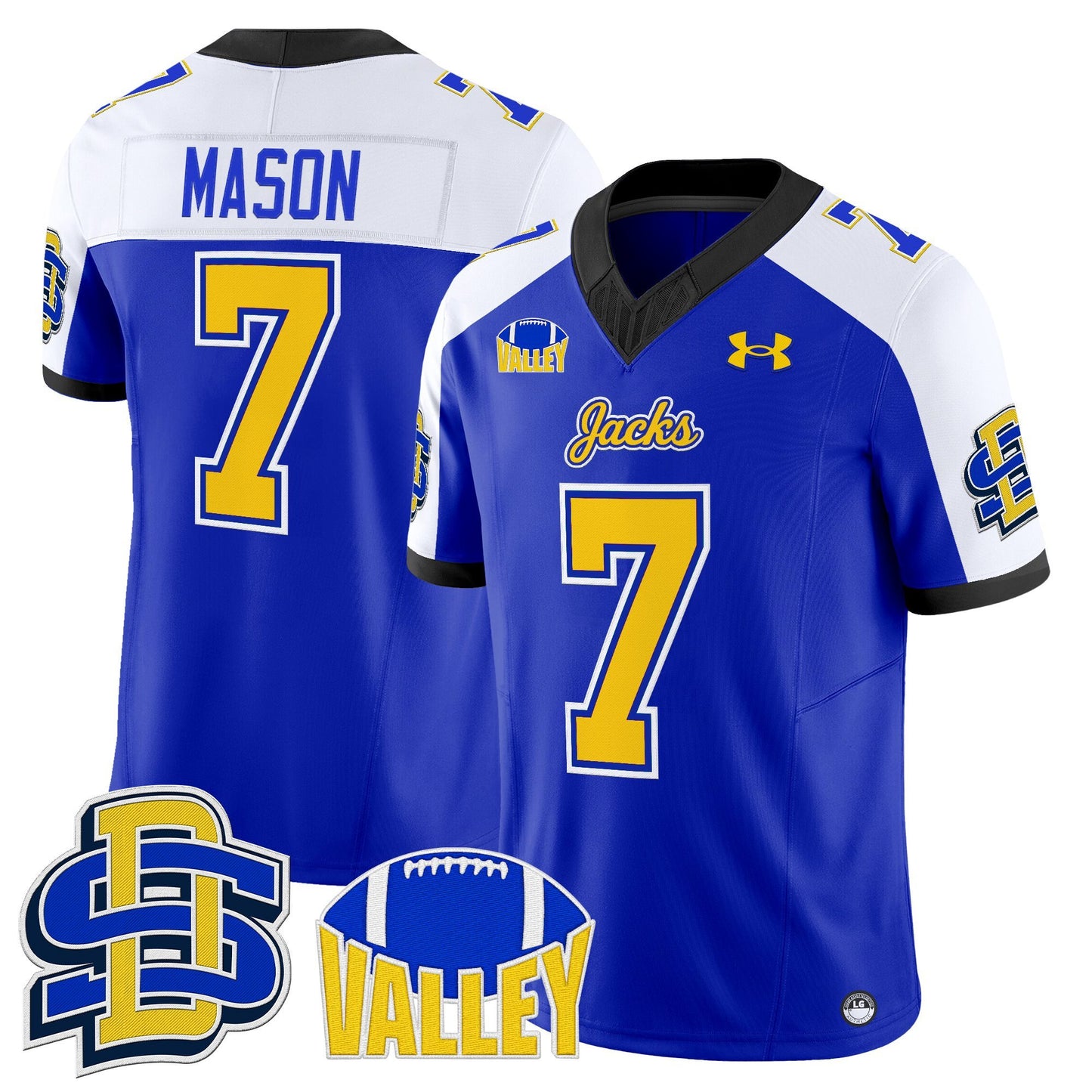 Men's South Dakota State Jackrabbits 2025 Vapor Limited Jersey - All Stitched