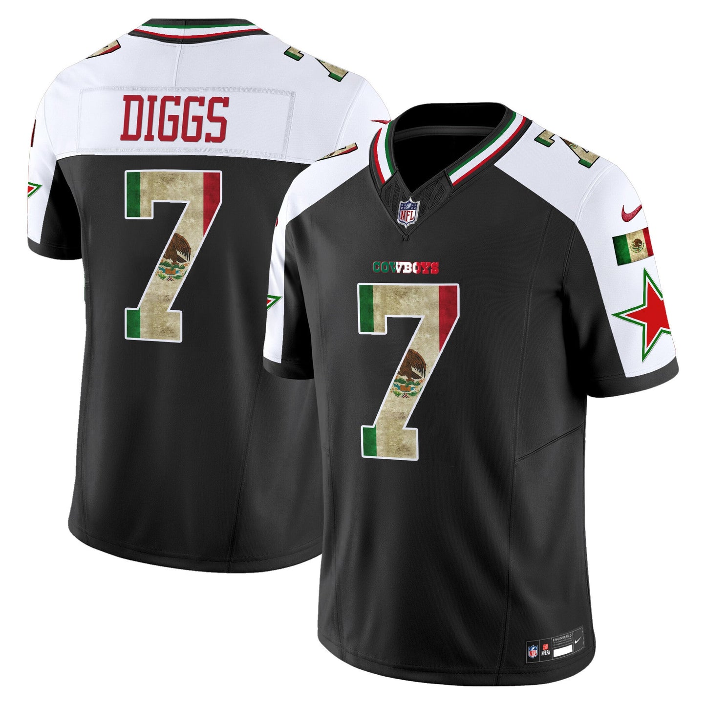 Men's Dallas Cowboys Mexico Vapor Limited Jersey V3 - All Stitched
