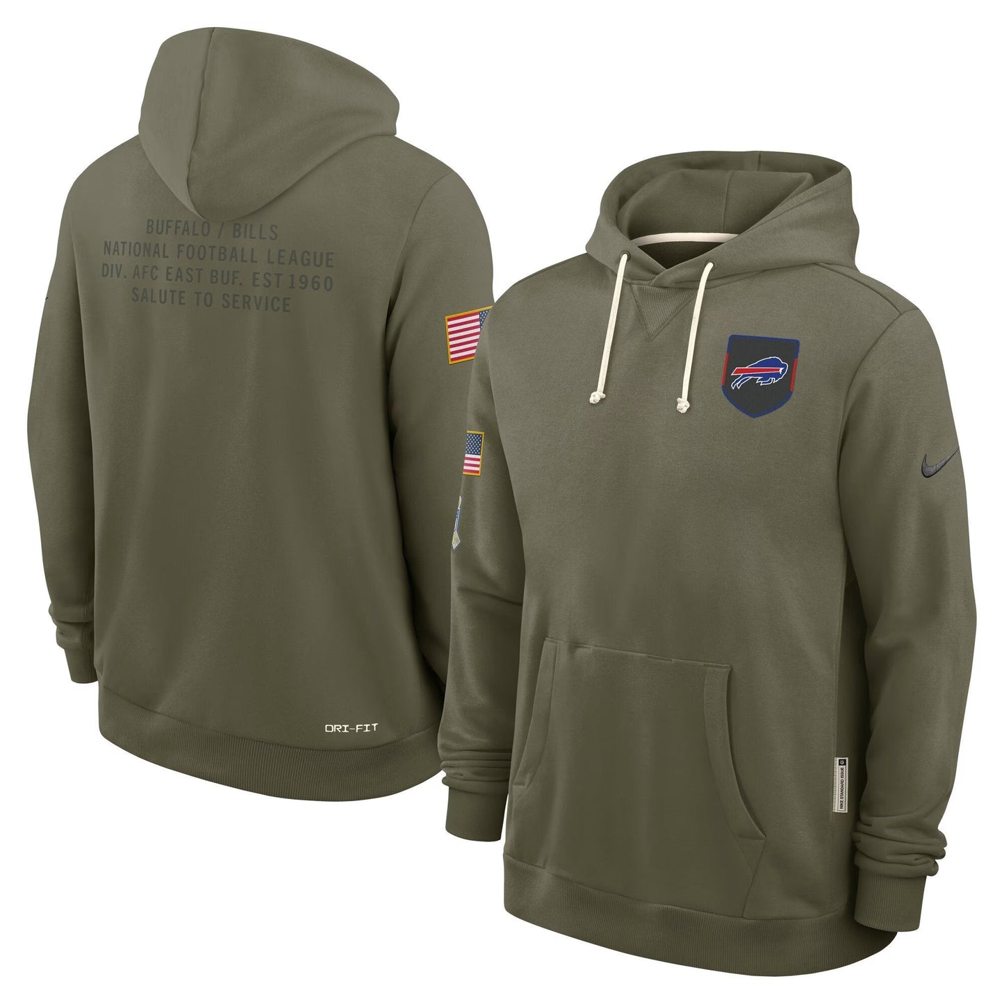 Buffalo Bills 2025 Salute to Service Pullover Hoodie - All Stitched