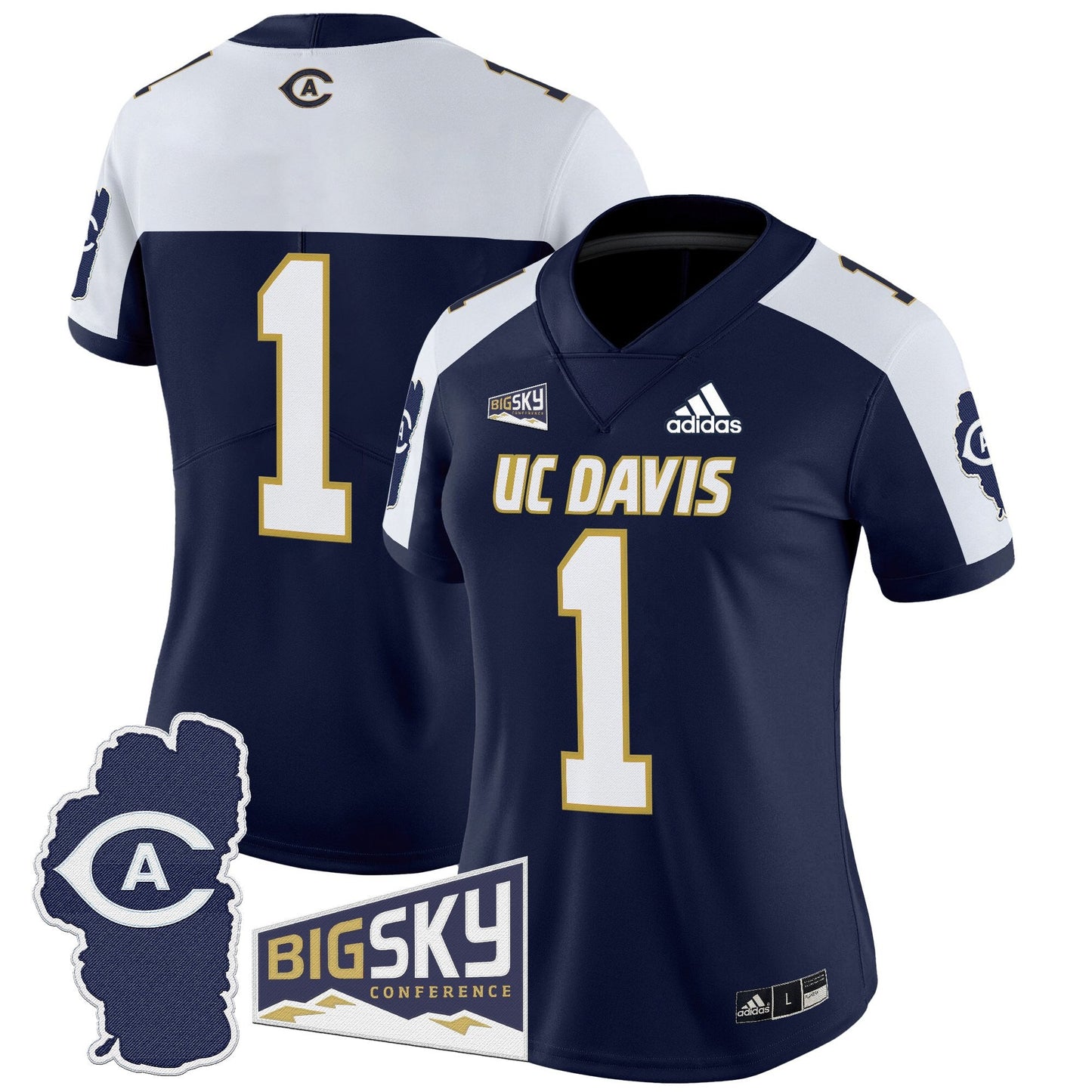 Women's UC Davis Aggies 2025 'Lake Tahoe Patch' Vapor Limited Jersey - All Stitched