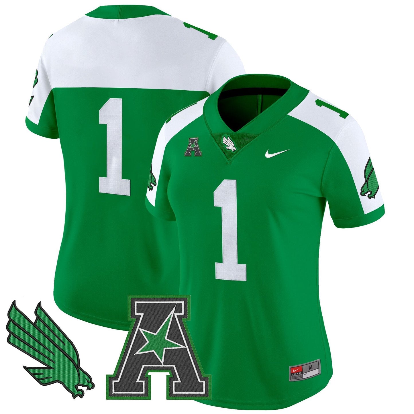 Women's North Texas Mean Green 2025 Vapor Limited Jersey - All Stitched