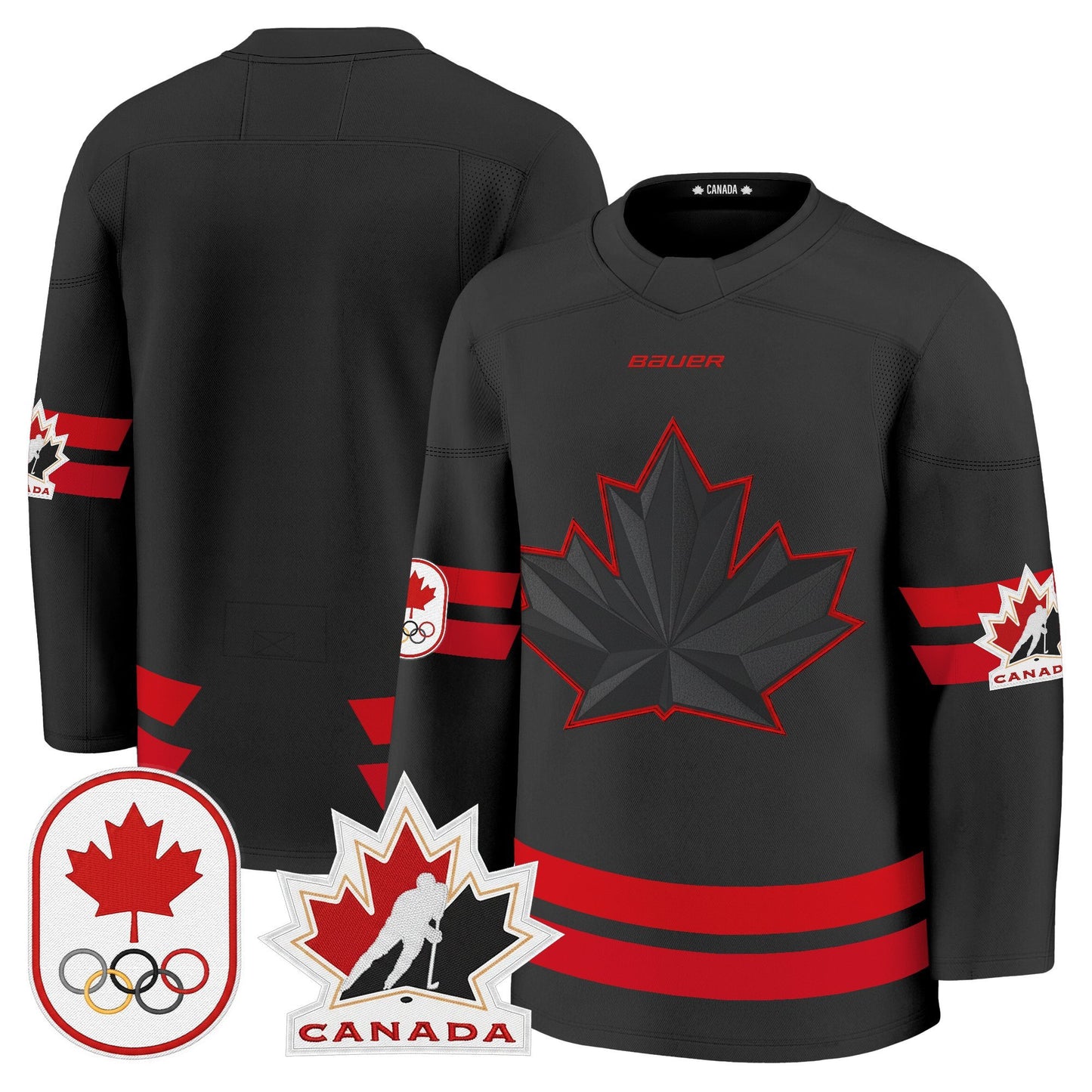 Men's 2026 Canada Olympic Premium Hockey Jersey - All Stitched